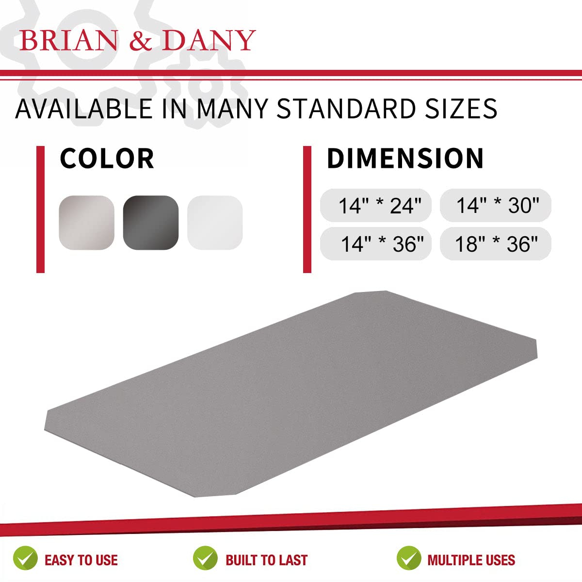 BRIAN & DANY Heavy Duty Wire Shelf Liner 14