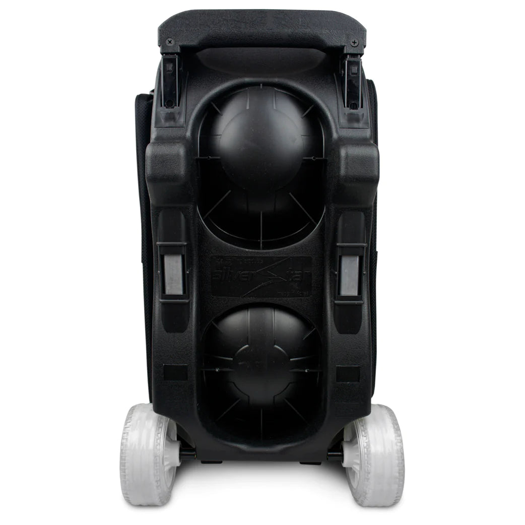 Genesis Sport 2 Ball Roller Bowling Bag - Black | Heavy Duty Bowling Ball Carrier with Shoulder Strap | Perfect for League Play, Tournaments & Practice Sessions