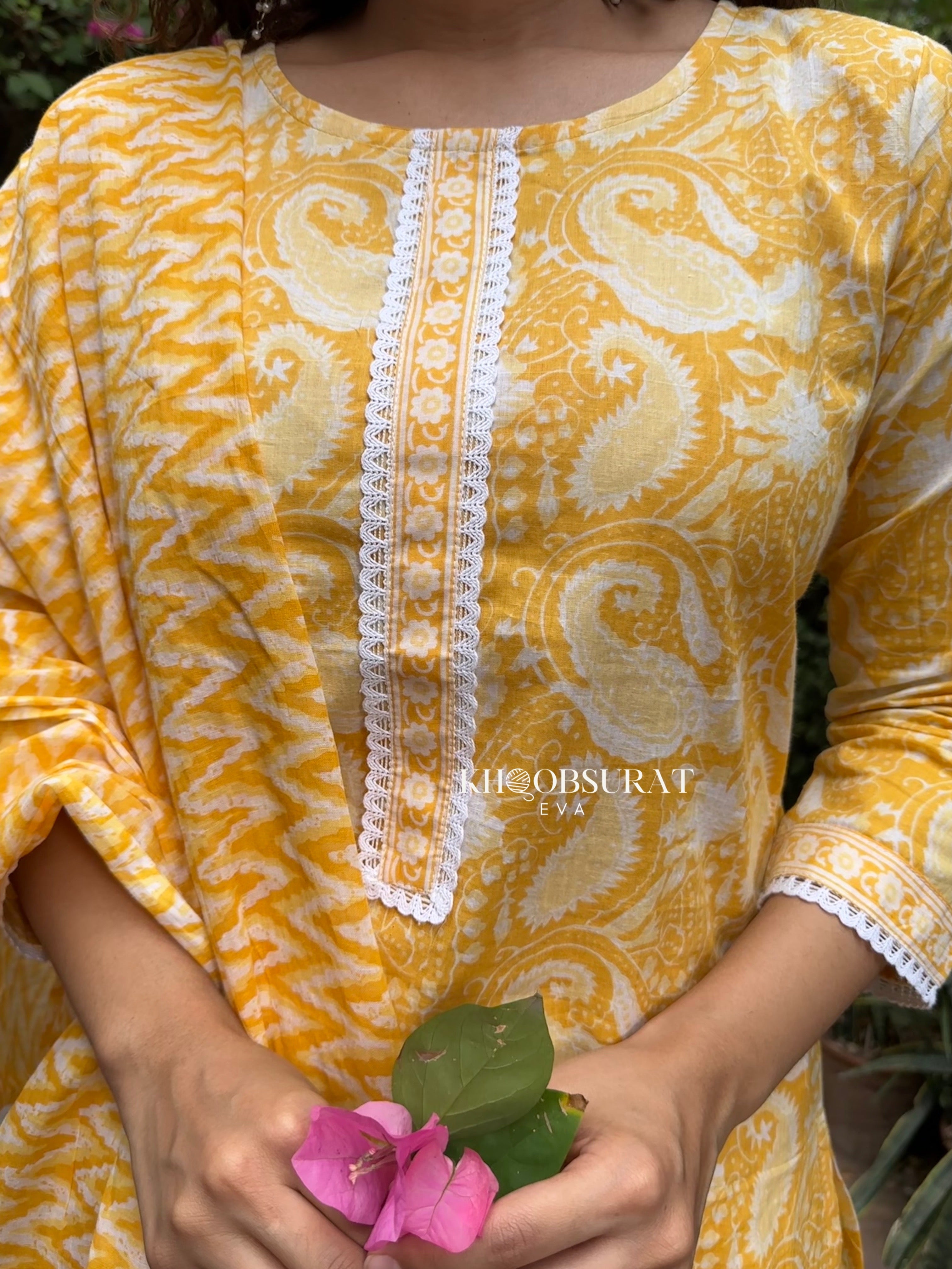Stylish Sunflower Yellow Kurta Suit Set for Women - Traditional Indian Ethnic Wear for Festivals, Weddings & Special Occasions