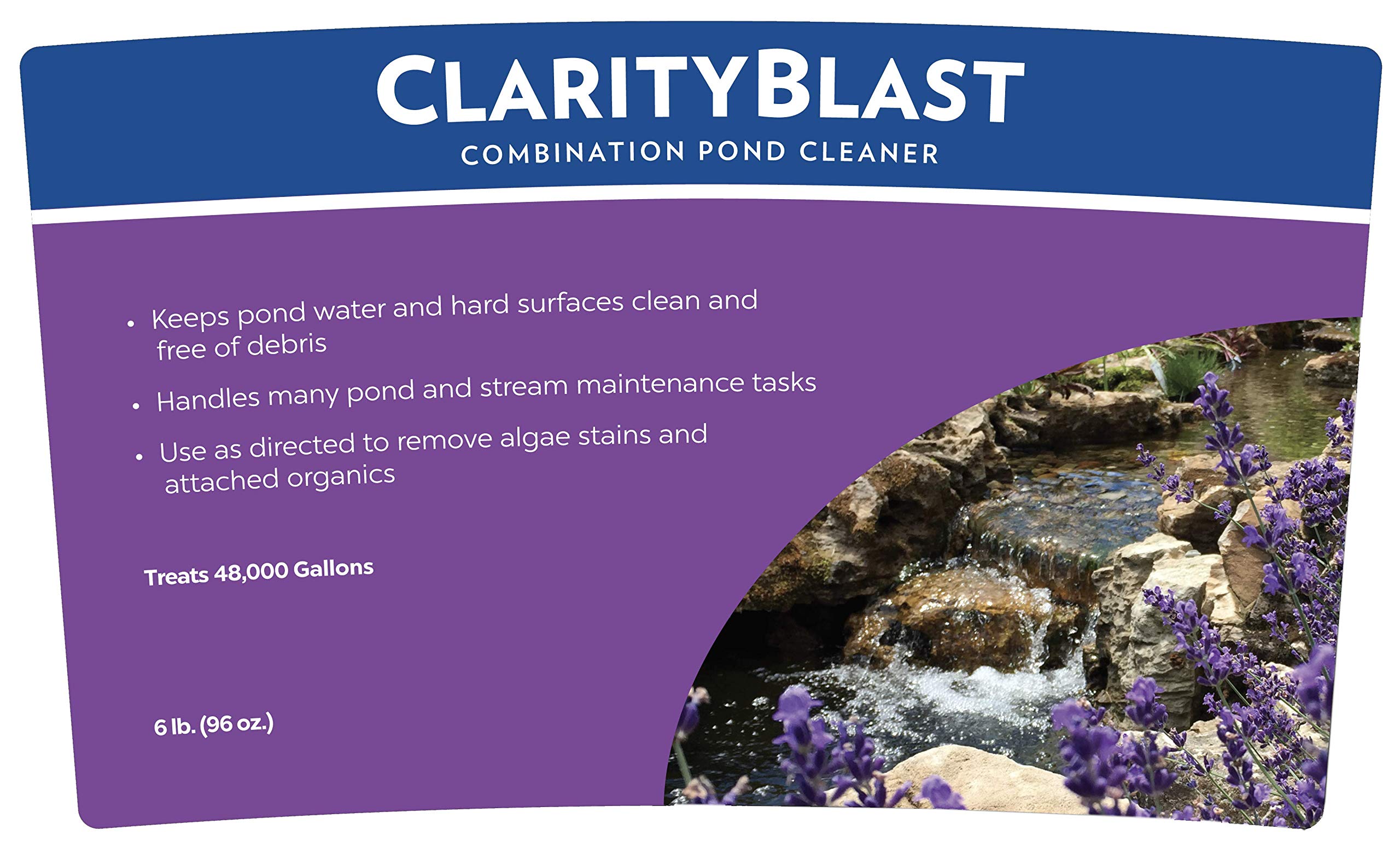 Atlantic Water Gardens ClarityBlast WTCB6 6 lb Pond Cleaner & Water Clarifier – Effective Algae Control for Koi Ponds, Water Features & Fountains – Ideal for Outdoor Garden Maintenance
