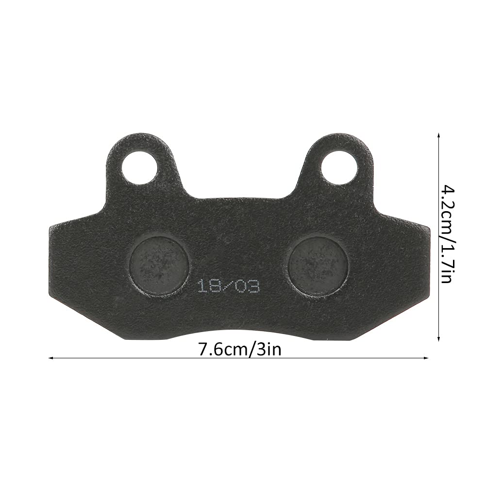 High-Performance Universal Resin Disc Brake Pads 12x6x3 Pairs - Replacement Brake Pads for Electric Scooters & Motorcycles - Perfect for Commuting, Off-Road & Urban Riding