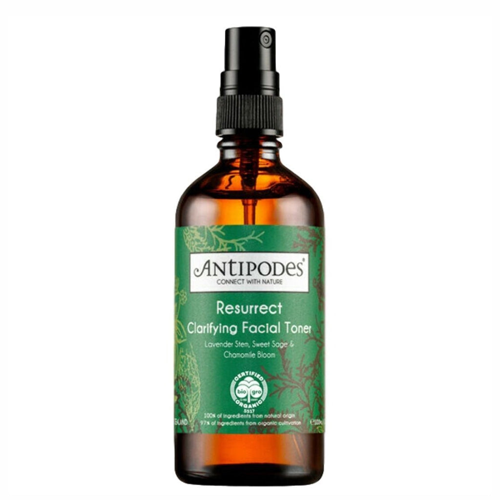 Antipodes Organic Resurrect Clarifying Facial Toner - Hydrating & Balancing for Acne-Prone Skin | Vegan & Cruelty-Free Skincare for Daily Use