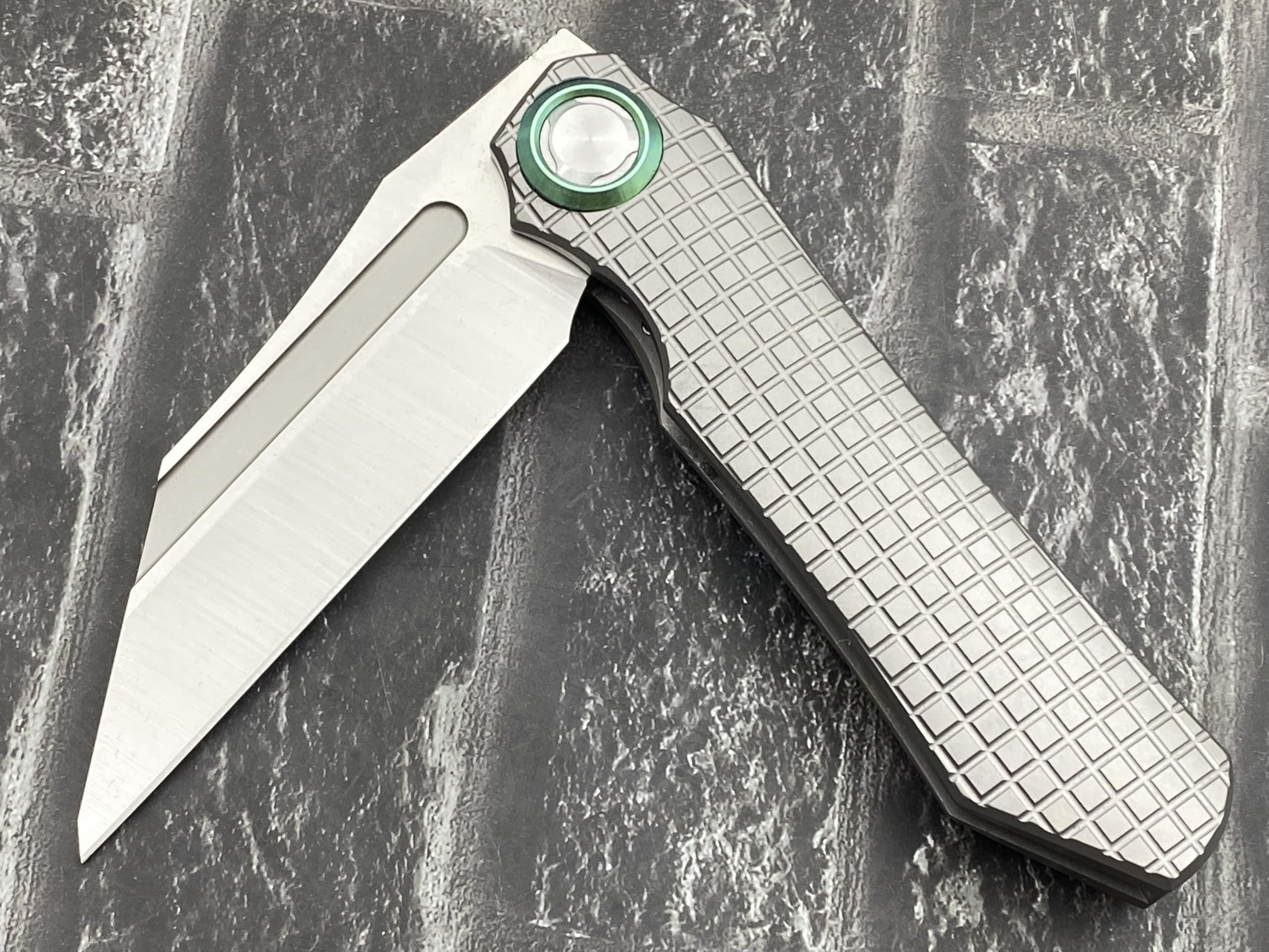 TwoSun TS195 Titanium Folding Knife - M390 Steel Blade, Compact Pocket Knife for Camping, Hiking & Outdoor Survival | EDC Gear & Tactical Knife Collection