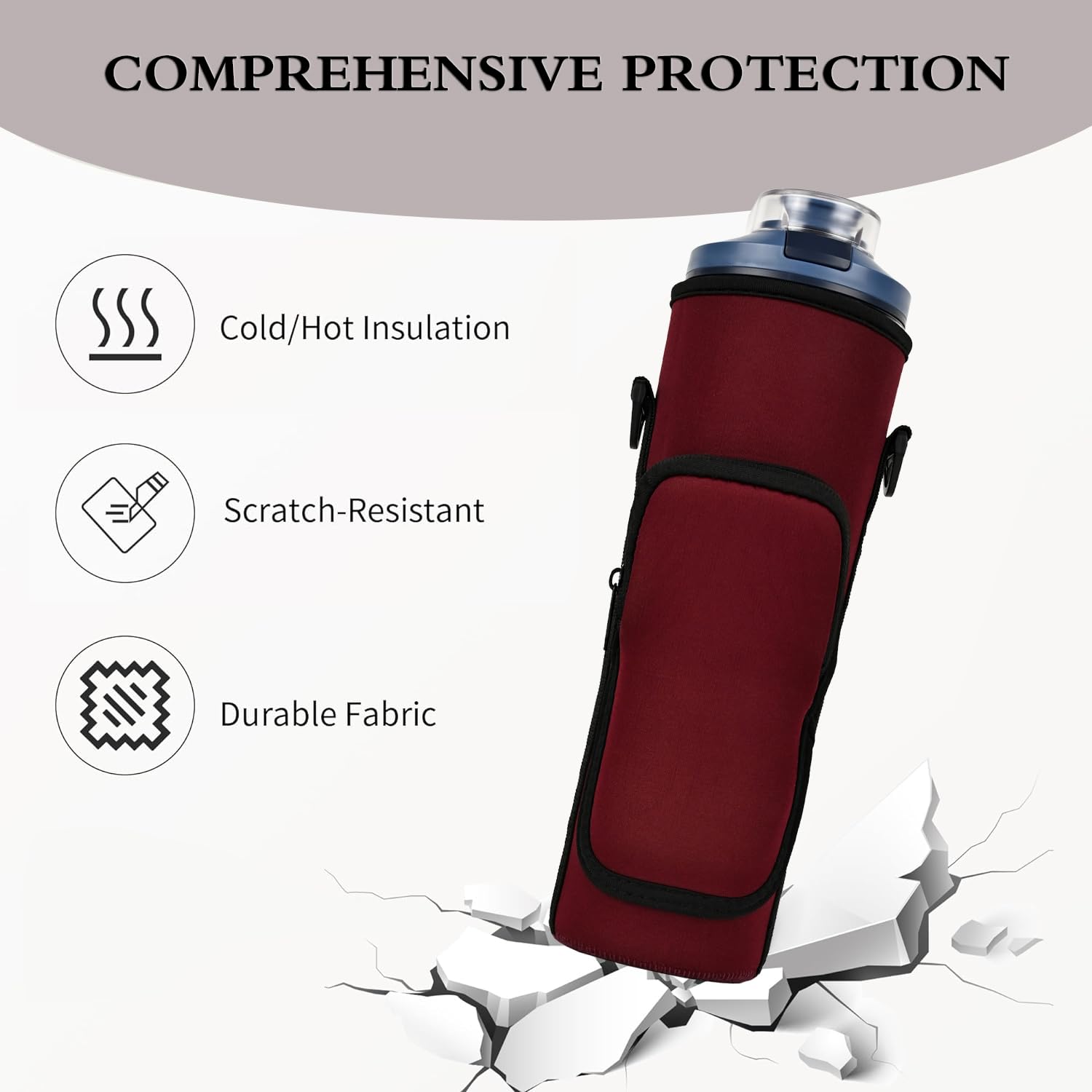 Portable Blender Storage Bag Sleeve for Ninja Blast Max BC251 Series - Shoulder Strap & Accessory Pocket - Compatible with BC251NV/BC251GY/BC251MT/BC251PK/BC251LD - Perfect for Travel, Gym & Outdoor Smoothie Making