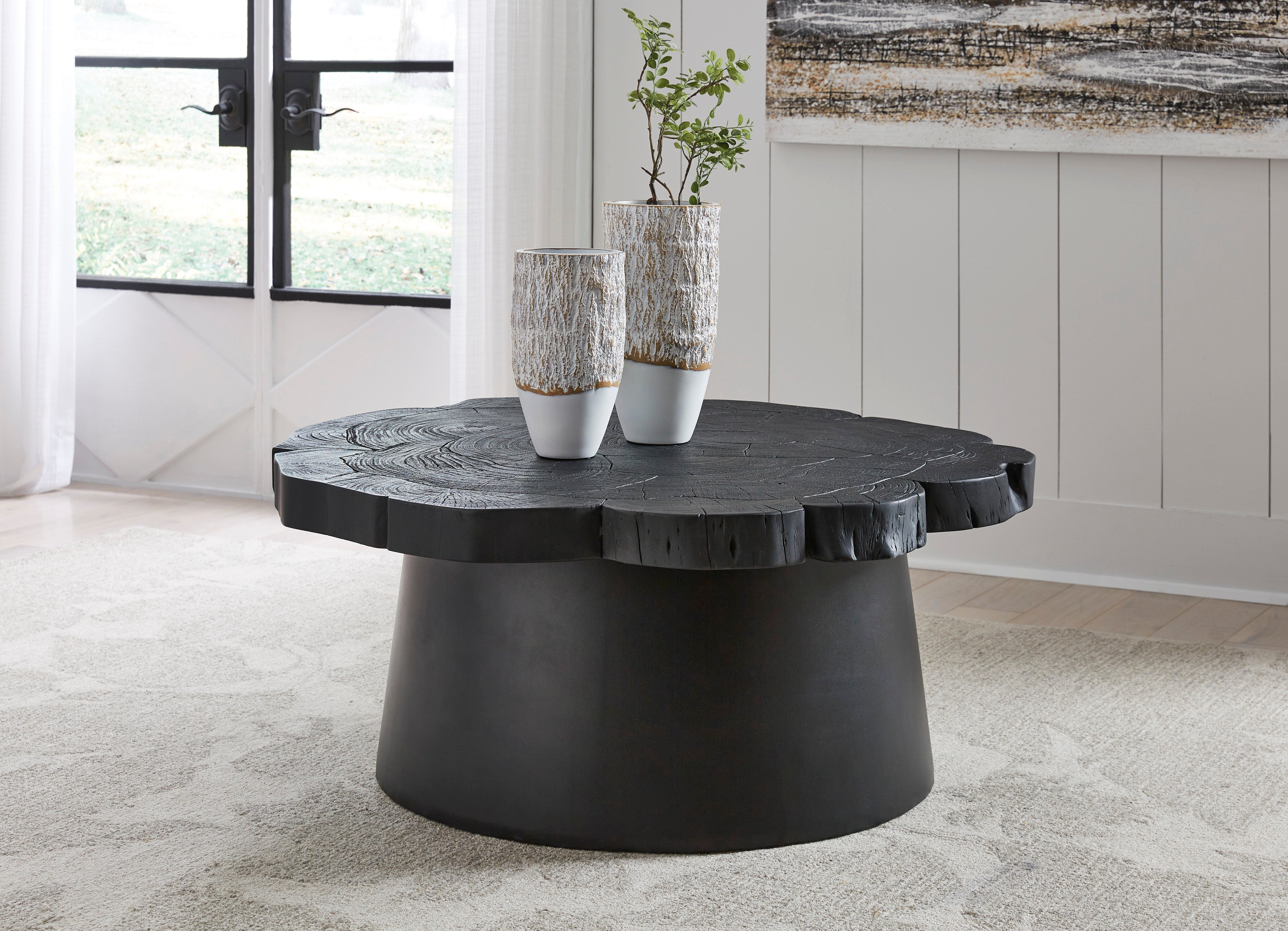 Modern Wimberly Coffee Table - Solid Wood Living Room Center Table with Storage Shelf | Perfect for Small Spaces, Apartments & Cozy Home Decor