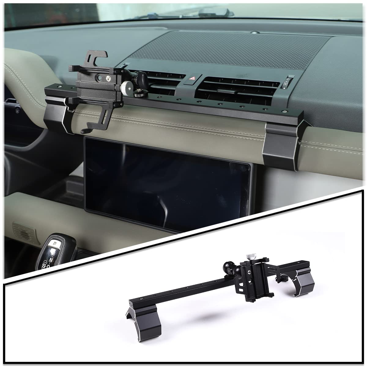 Universal Car Phone Holder Mount - Multi-Angle Adjustable GPS Navigation Bracket for Land Rover Defender 2020-2023 | Durable Car Accessories for Hands-Free Driving & Road Trips