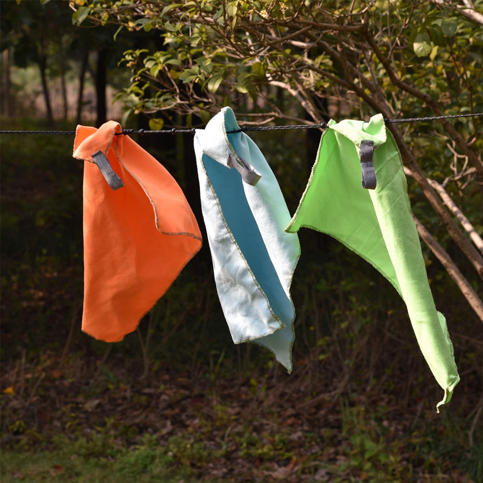 BESPORTBLE Outdoor Camping Clothesline - Heavy Duty Drying Rope for Camping, Hiking & Travel - Portable Clothes Hanging Line for Picnic, Beach & Backpacking (Perfect for Drying Clothes, Towels & Gear Outdoors)