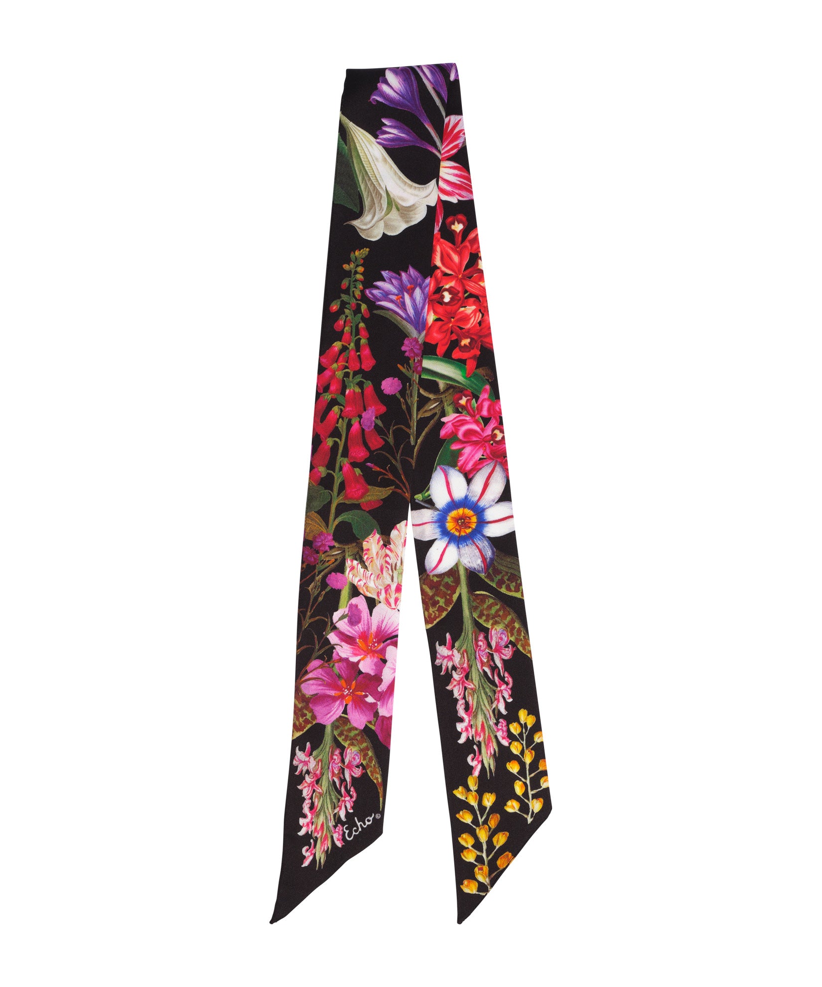 Botanica Silk Ribbon Scarf for Women - Elegant Fashion Accessory for Parties, Weddings & Special Occasions - Lightweight & Soft Luxury Scarf