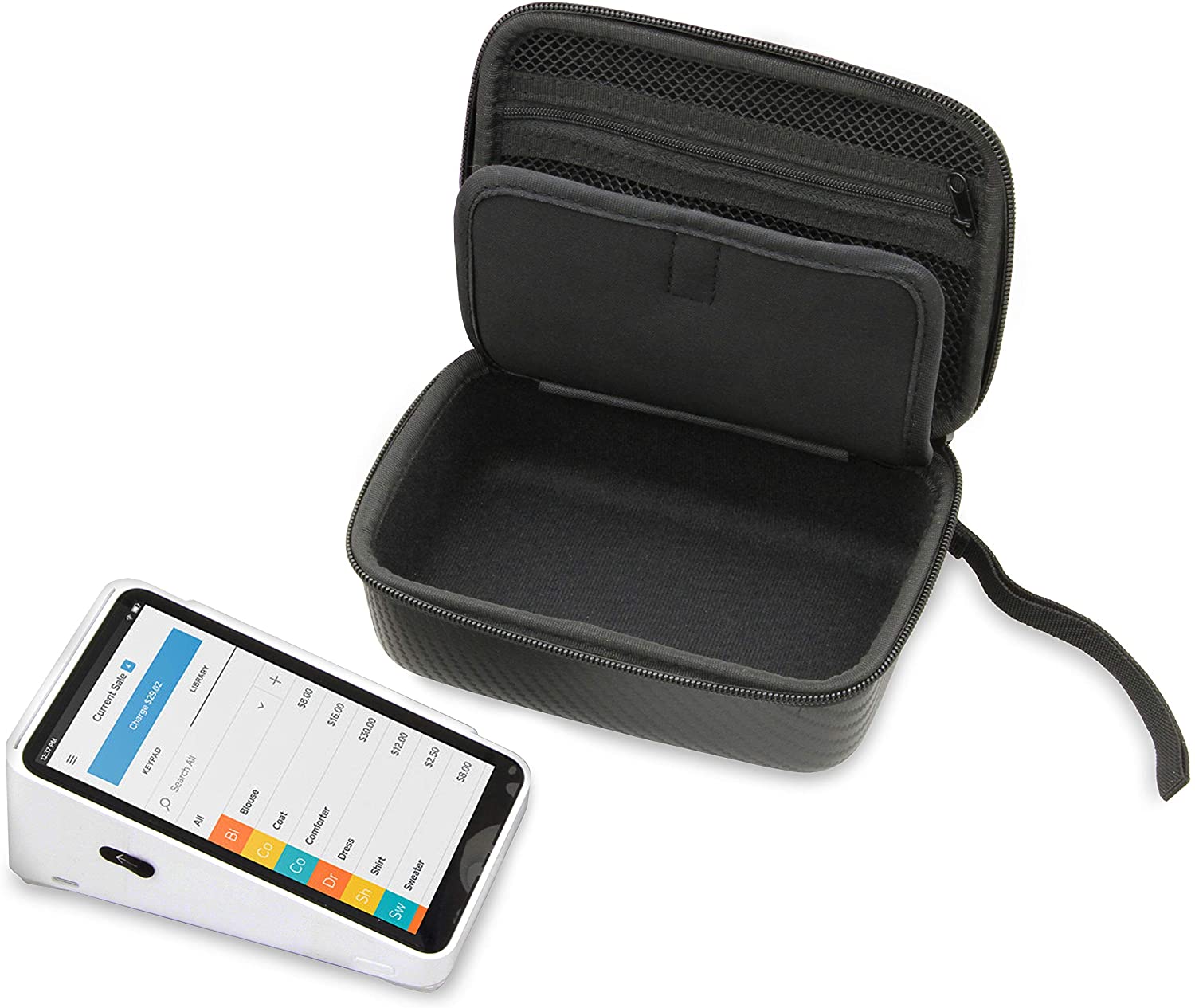 CASEMATIX Protective Carrying Case for Square Terminal POS System - Durable Travel Pouch for Credit Card Reader - Perfect for Retail Stores, Food Trucks & Mobile Businesses