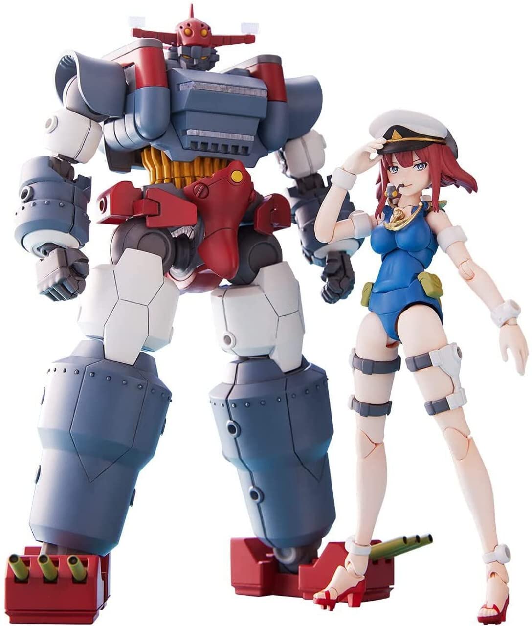 Aoshima Gattai Robot Musashi: Combined Giant Ship Yamato & Nagisa Jinguji Model Kit for Anime Collectors & Sci-Fi Enthusiasts - Perfect for Display & Gifting