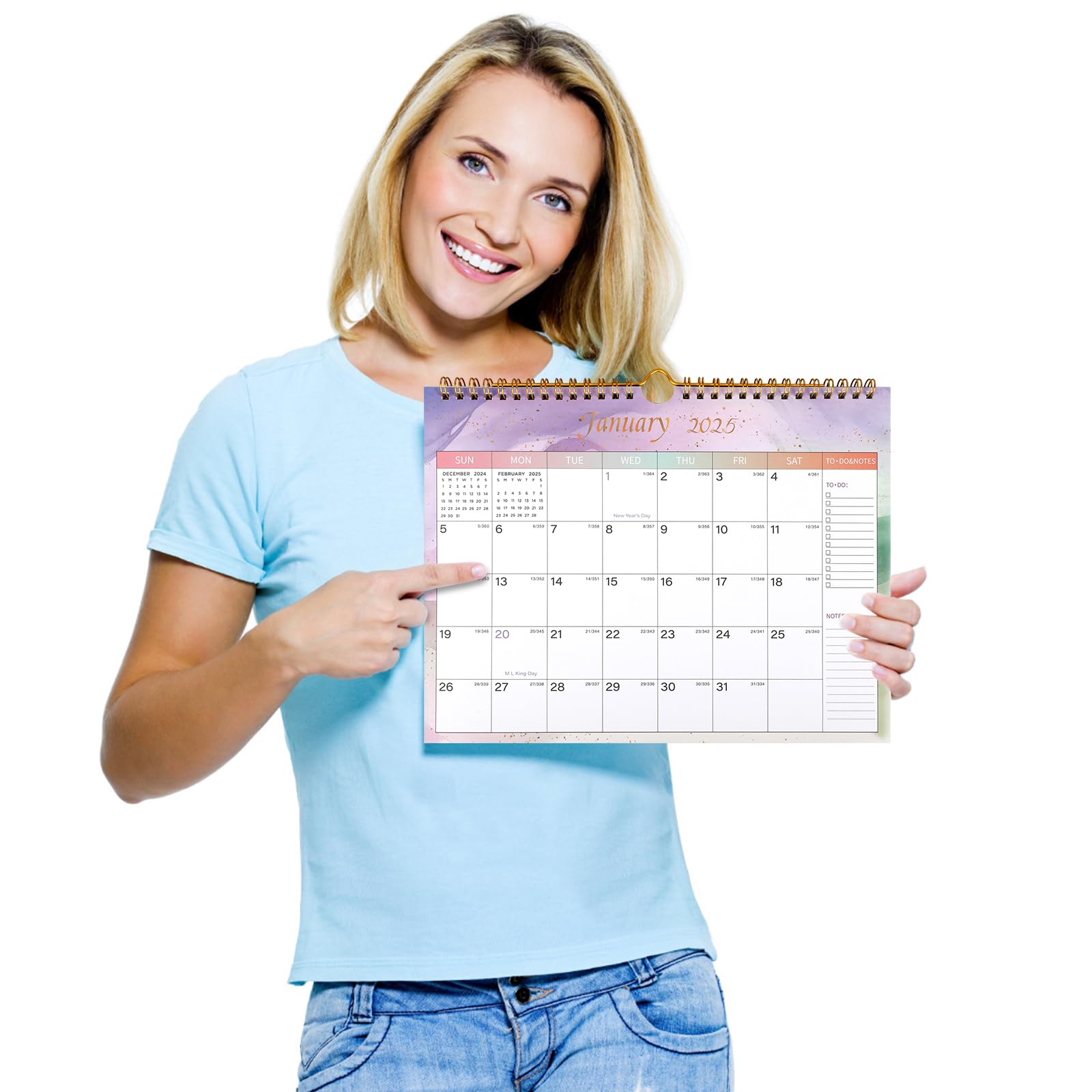 2024-2025 Wall Calendar with Thick Paper - 18 Months from July 2024 to December 2025, 11