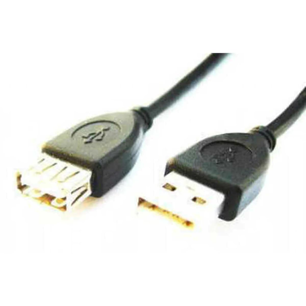 3M USB 2.0 A Male to Female Extension Cable - High Speed Data Sync & Charging Cord for PC, Laptop, Printer, Hard Drive - Durable Black USB A Cable for Home & Office Use