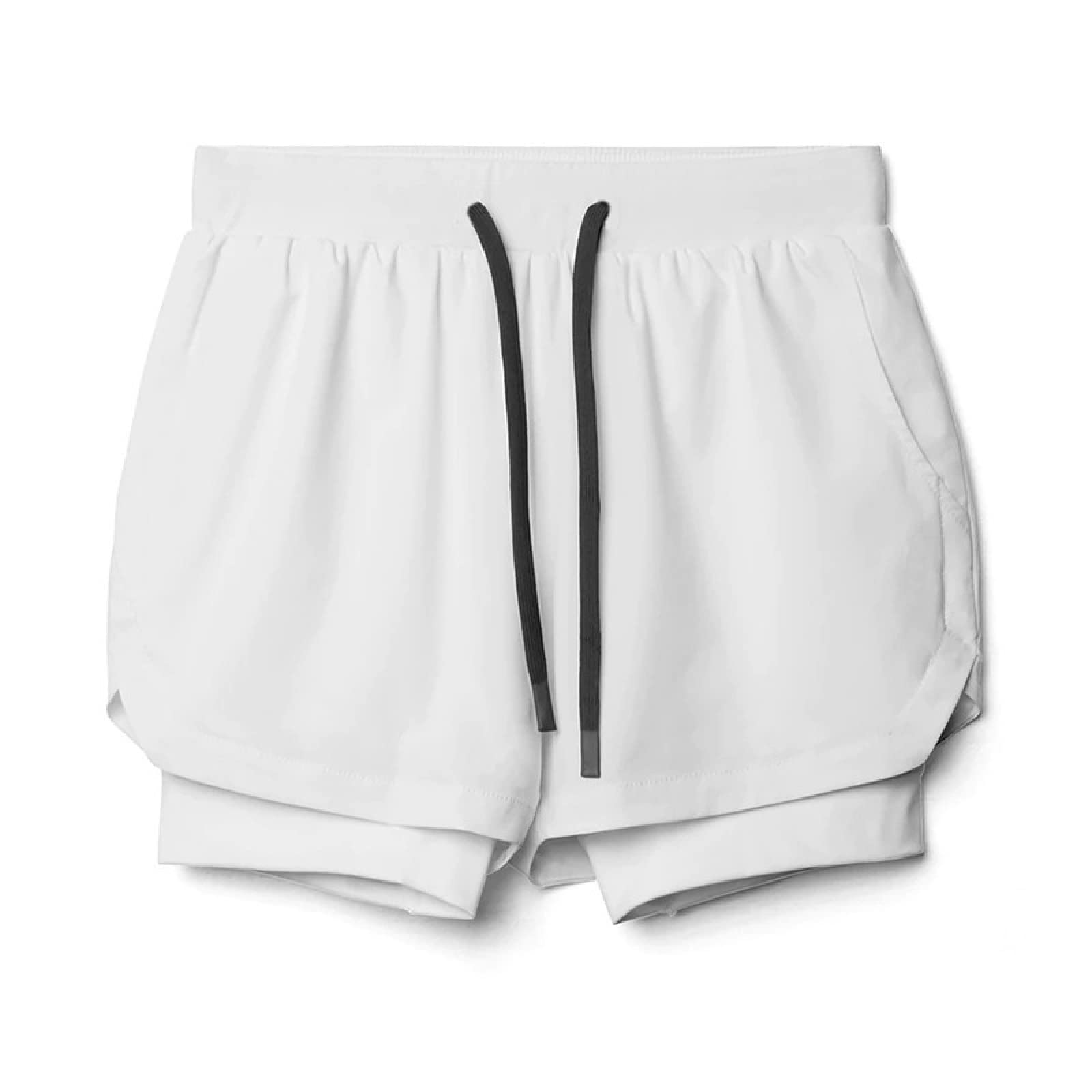 Men's Breathable Double Layer Stitched Shorts for Sports, Fitness & Casual Wear - Perfect for Running, Gym & Outdoor Activities