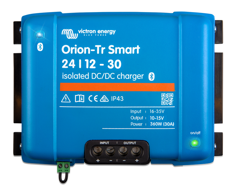 Victron Energy Orion Tr Smart 24/12 30A (360W) Isolated DC-DC Charger - High Efficiency Power Converter for RVs, Boats & Off-Grid Solar Systems