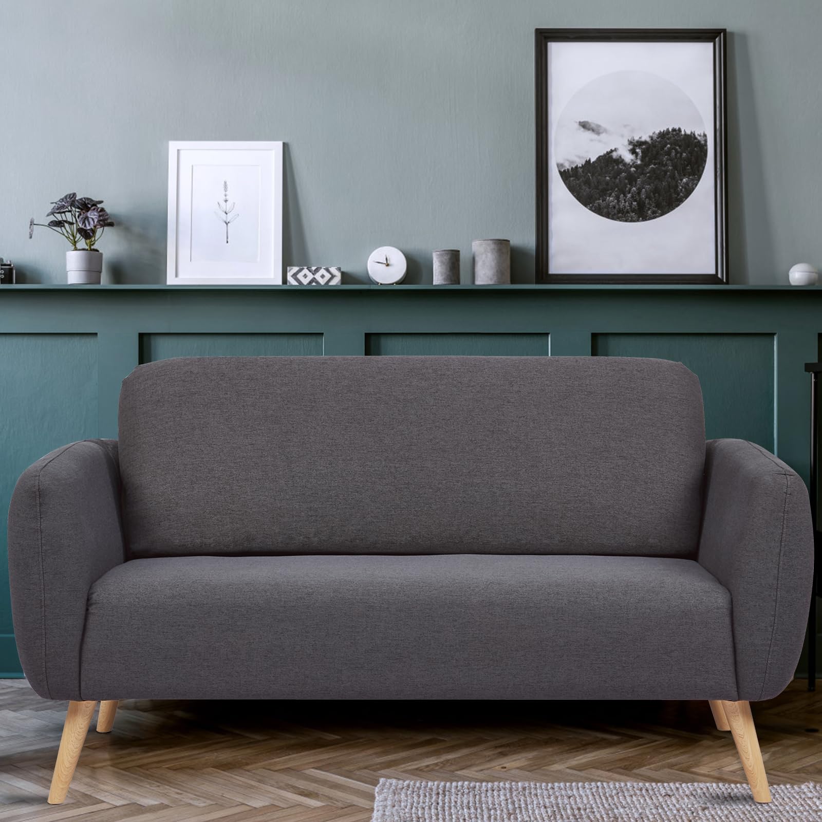 Artdeco Modern Loveseat Sofa 58