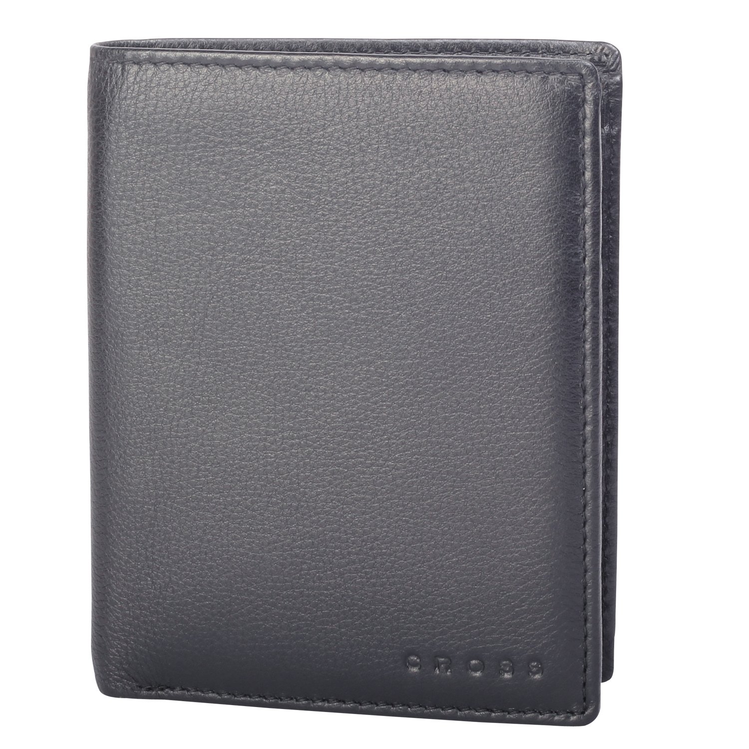 Genuine Leather Men's Bi-Fold Wallet with Credit Card Slots & Coin Pocket - Classic Black for Everyday Use & Travel | Durable RFID Protection for Security