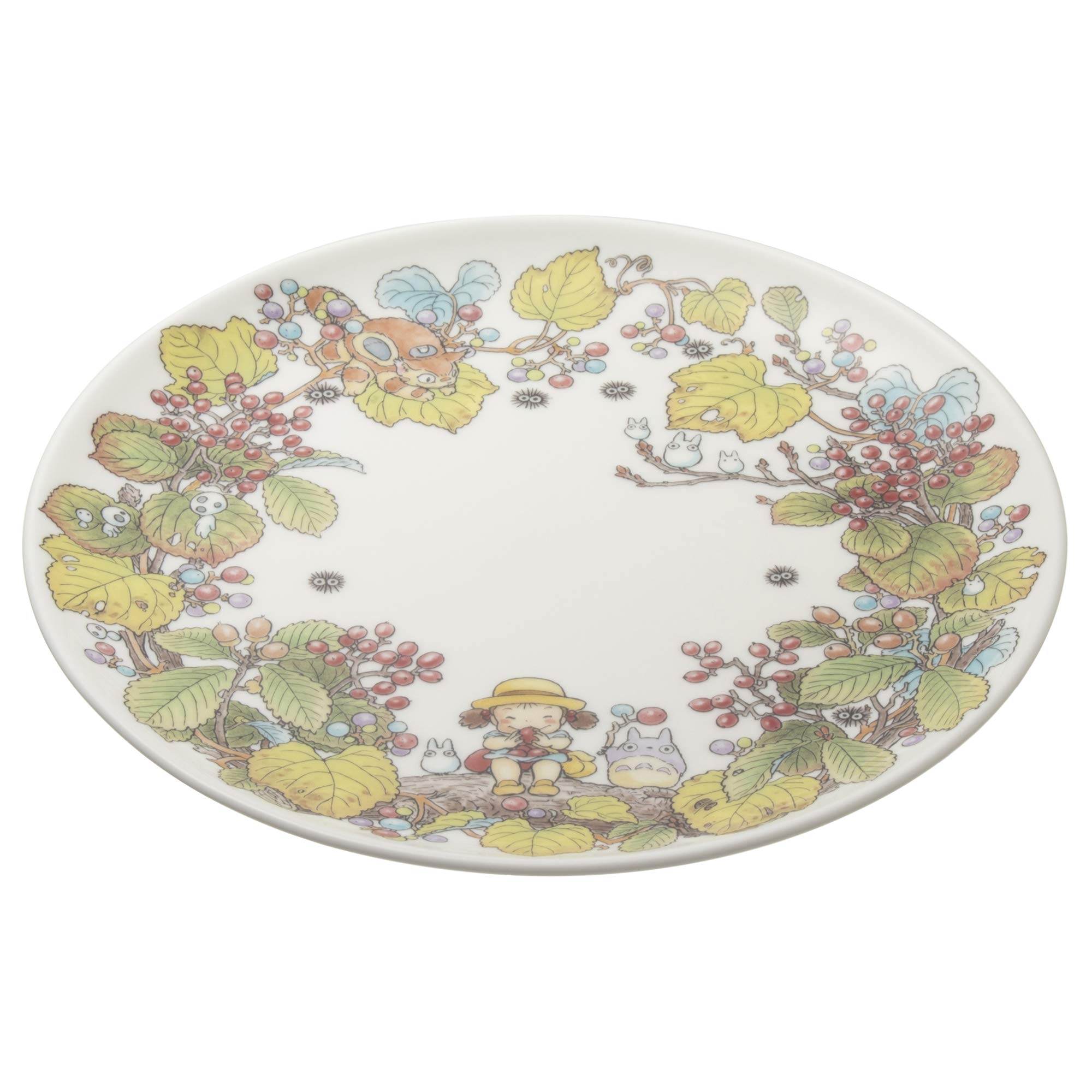 Noritake T50116A/4660-5 My Neighbor Totoro Ceramic Plate 9.1 Inches (23 cm) - Microwave & Dishwasher Safe - Studio Ghibli Collectible - Perfect for Anime Fans, Home Decor & Gift Giving