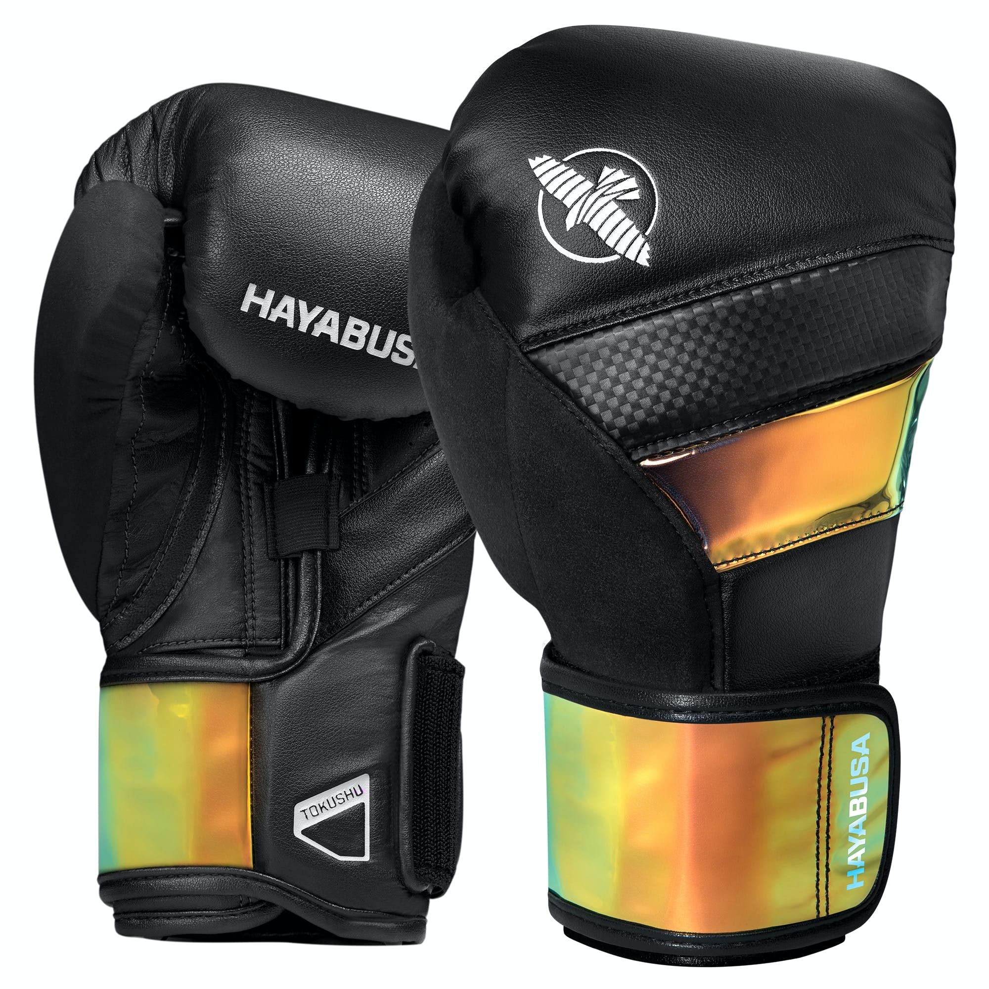 Hayabusa T3 Boxing Gloves for Men & Women - Premium Wrist & Knuckle Protection with Dual-X Hook & Loop Closure | Splinted Wrist Support & 5-Layer Foam Padding | Ideal for Training, Sparring & MMA Workouts