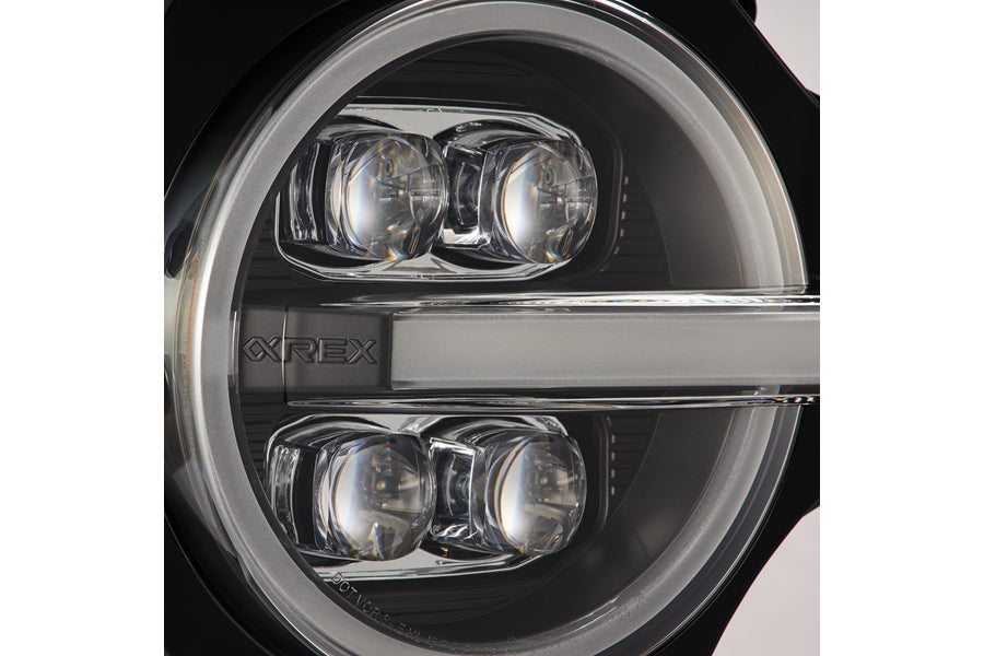 2021-2023 Ford Bronco AlphaRex NOVA Series LED Projector Headlights - Black Housing - High Performance Lighting for Off-Road & Night Driving