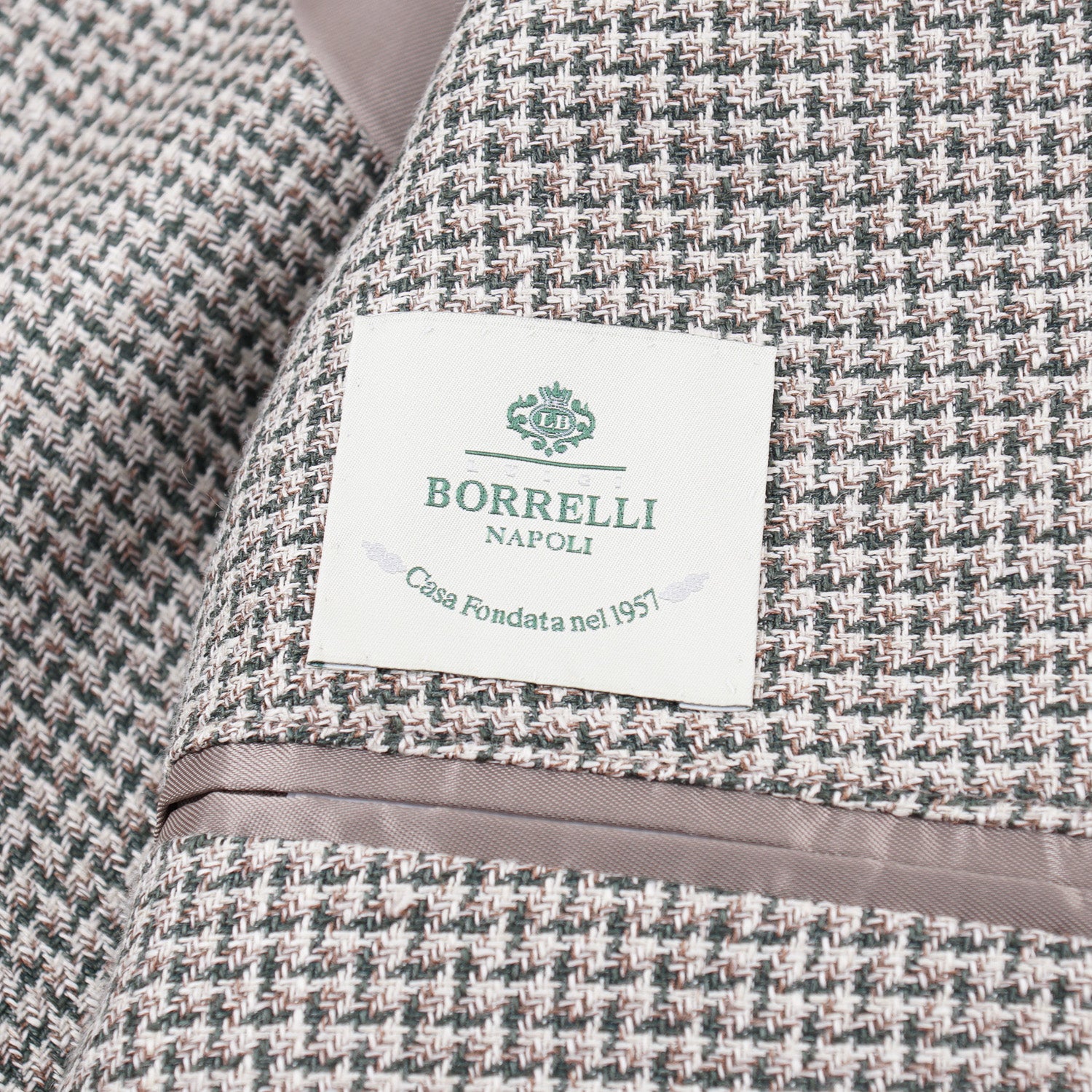 Luigi Borrelli Men's Linen Silk Cotton Blazer - Lightweight Summer Sport Coat for Business Casual & Weddings