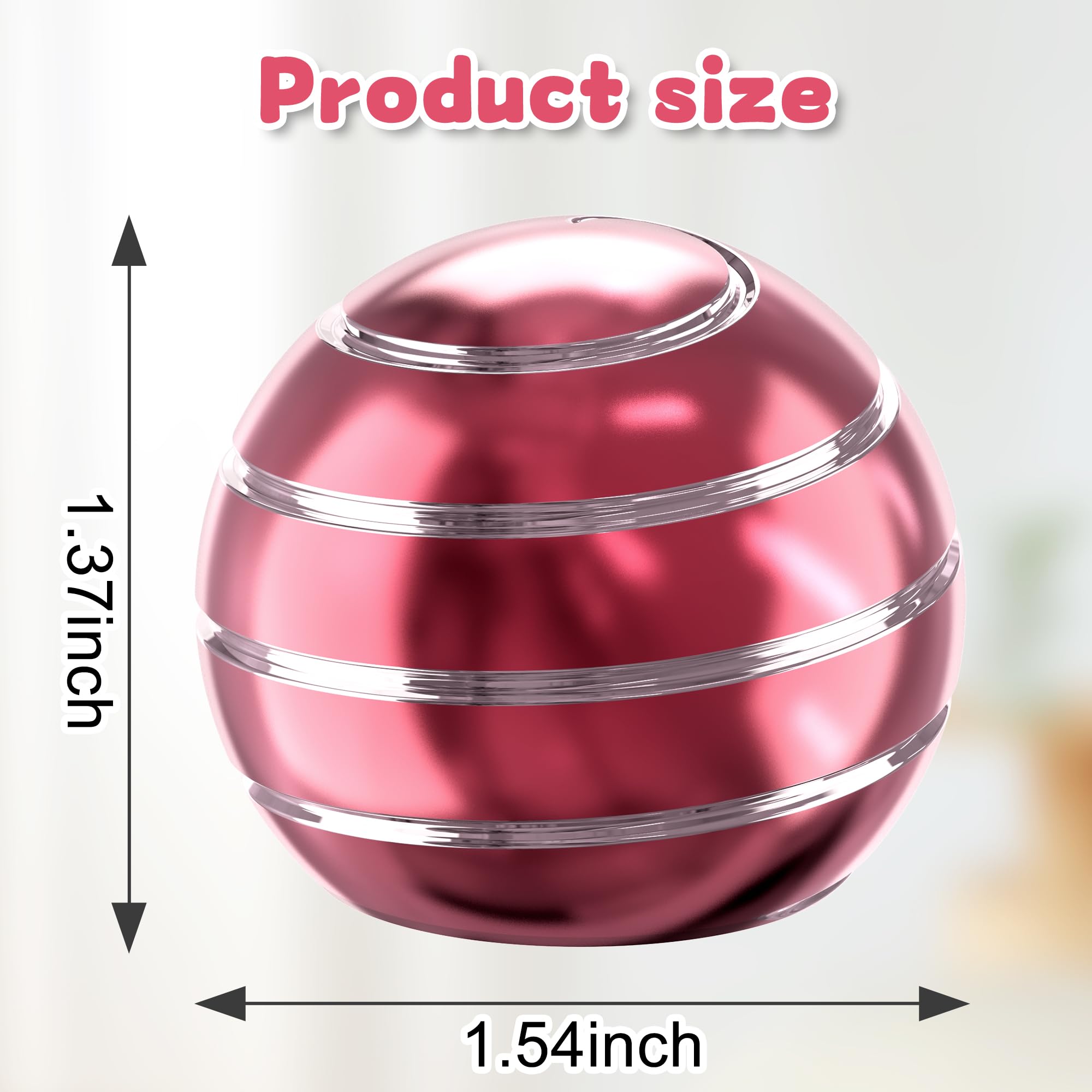 Kryfa Kinetic Desk Toys for Adults & Kids 8-12 - Stress Relief Fidget Spinner Toy for Office, School & Home (1.54