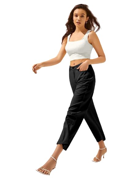 Sexy Strappy Sleeveless Cotton Crop Tank Top for Women - Stretchy Beachwear & Gym Wear - Perfect for Summer Outfits, Yoga, and Casual Street Style
