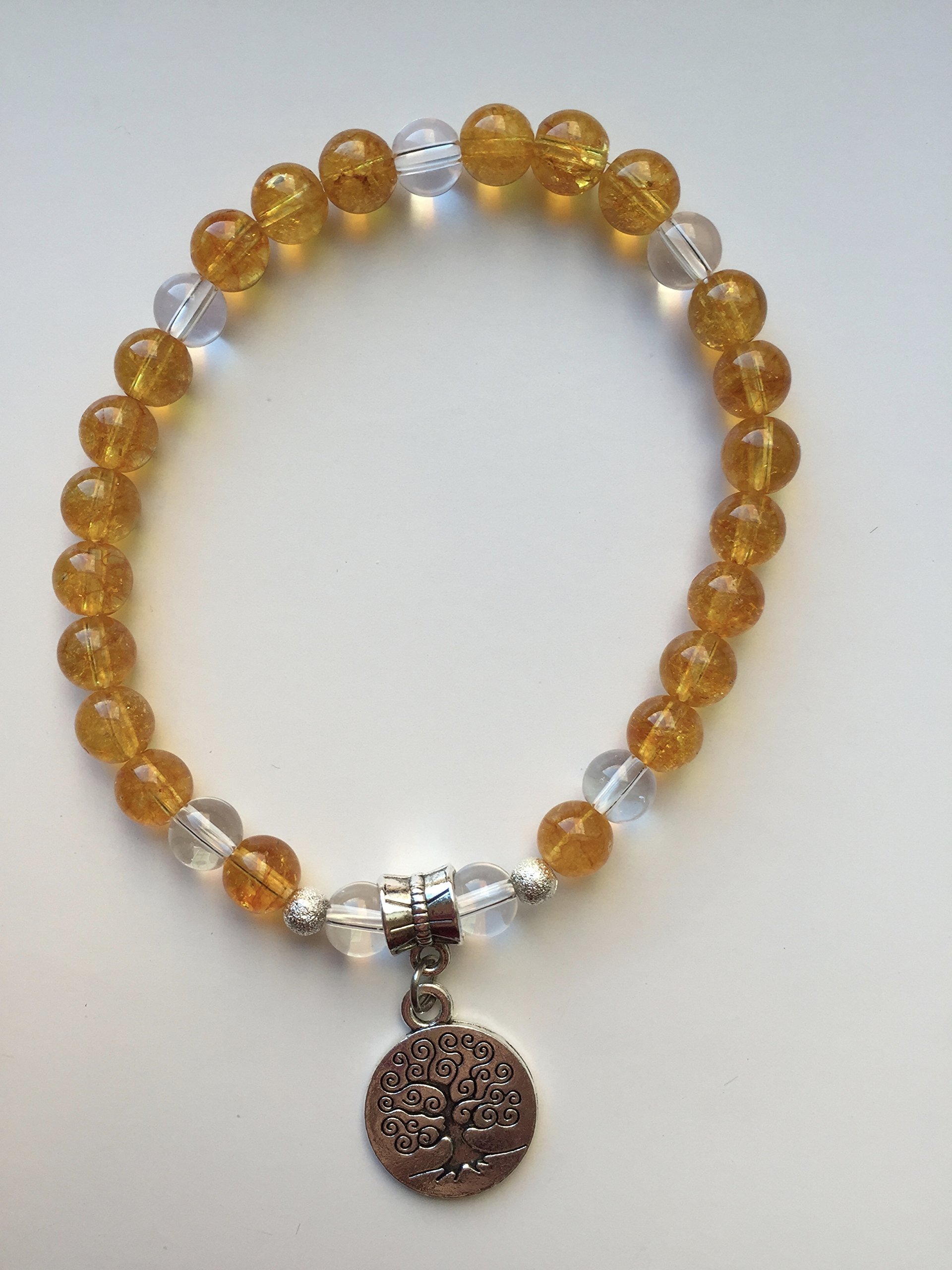 Natural Citrine Bracelet - Birthstone Jewelry for Success, Abundance & Personal Power | Healing Crystal for Wealth, Confidence & Positive Energy | Perfect for Meditation, Gifts & Spiritual Healing