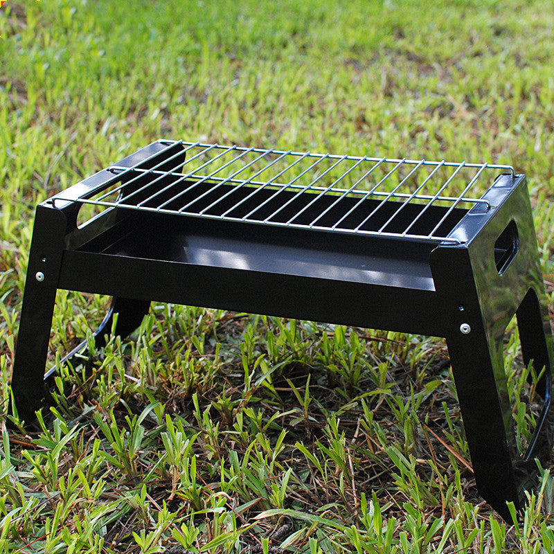 Portable Folding Outdoor BBQ Grill for Camping, Picnics & Backyard Cooking - Lightweight & Compact Charcoal Grill for Travel & Tailgating