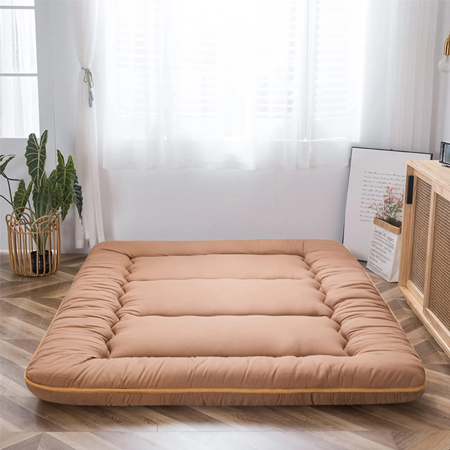 MAXYOYO Japanese Floor Futon Mattress - Portable Foldable Tatami Mattress for Guest Bed, Camping & Small Space Living | Comfortable Floor Sleeping Solution