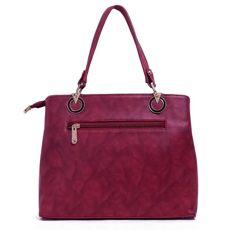 Women's Leather Handbag - Stylish Tote & Shoulder Bag for Work & Travel