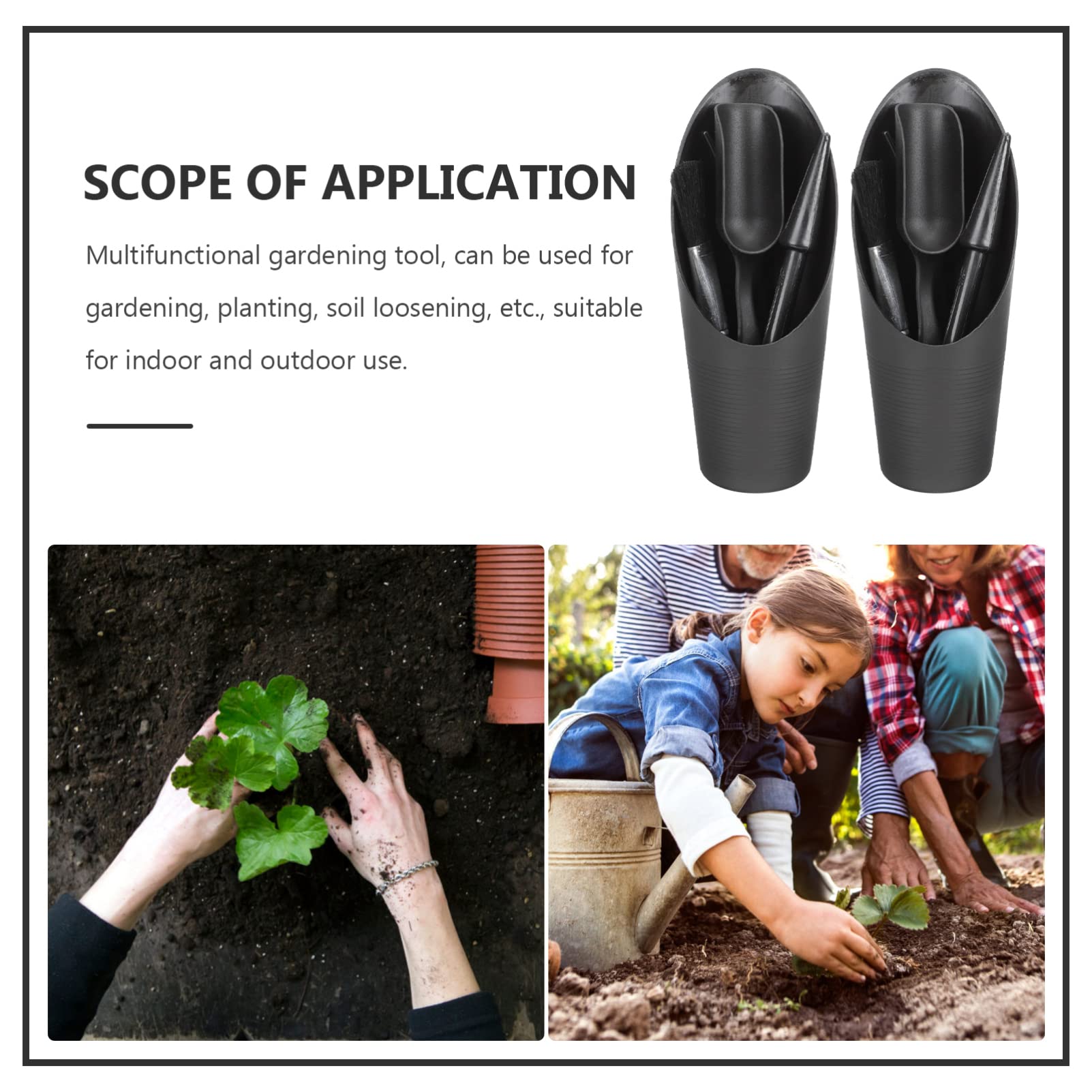 2 Sets Mini Garden Tool Kit for Succulents - Transplanting Tools with Seeder, Risers, Soil Spoons & Buckets - Perfect for Indoor/Outdoor Planting, Gardening Gifts & DIY Miniature Gardens