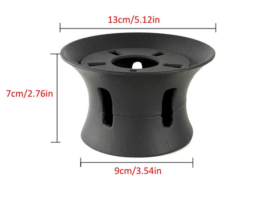 Premium Cast Iron Teapot Warmer - Traditional Japanese Teapot Holder Stand in Black - Perfect for Tea Ceremonies, Home Decor & Gift Giving