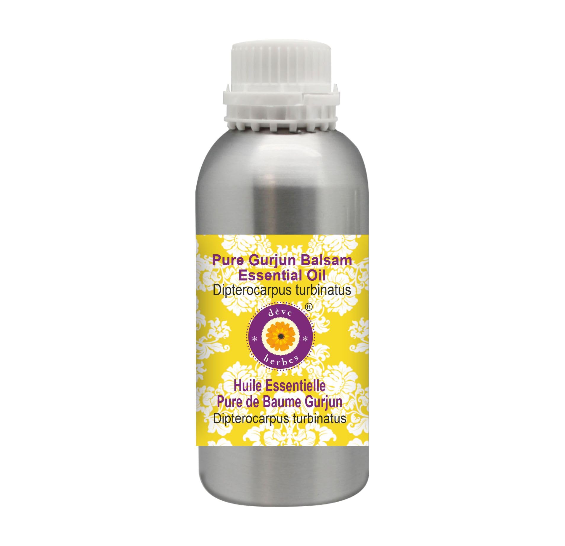 Pure Gurjun Balsam Essential Oil (Dipterocarpus turbinatus) - 100% Natural Steam Distilled - 42 oz (1250ml) for Aromatherapy, Massage & DIY Skincare
