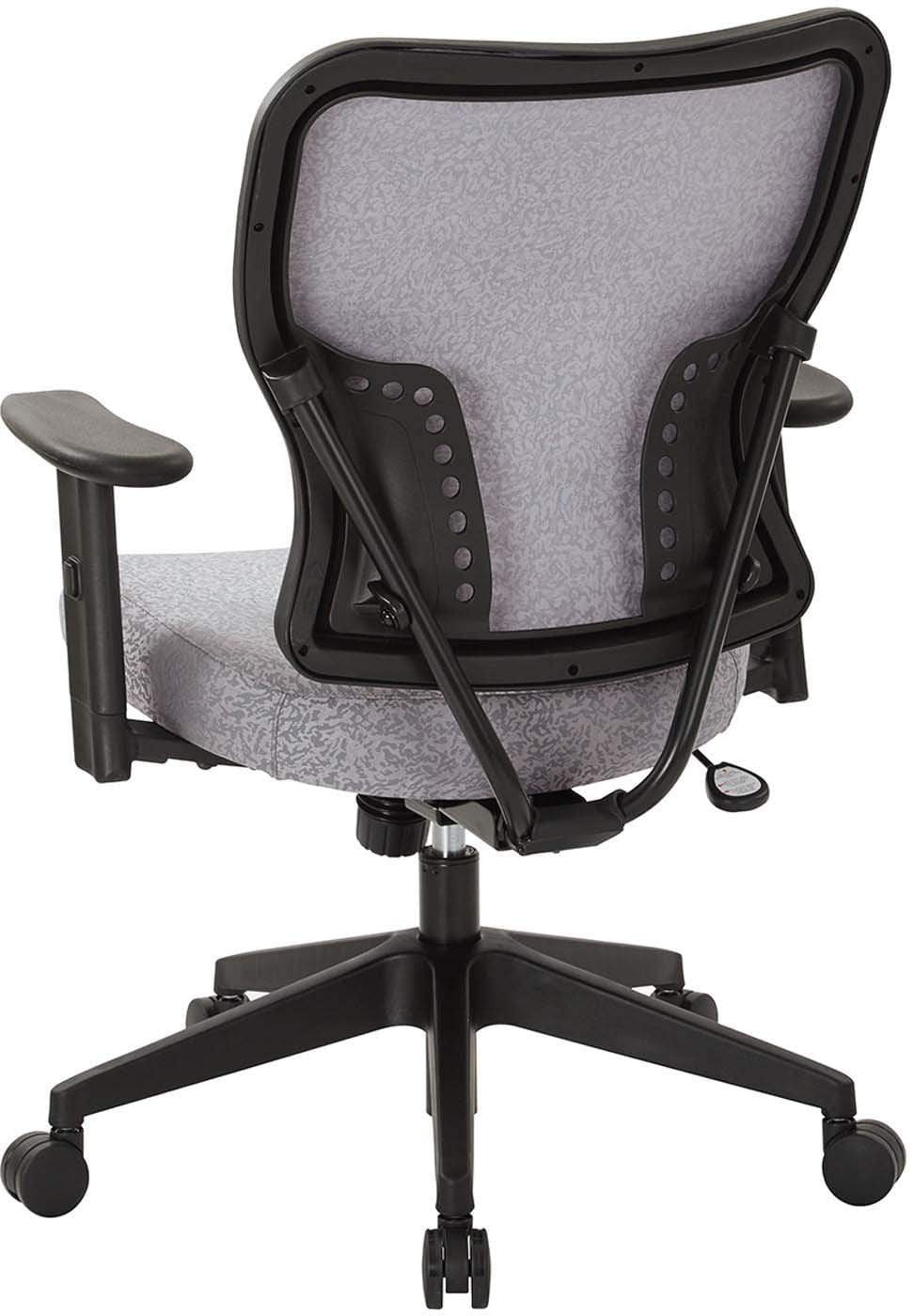Premium Latte Fabric 2-in-1 Height Adjustable Office Chair with Lumbar Support - Ergonomic Desk Chair for Home & Office Workspace, Gaming, and Study