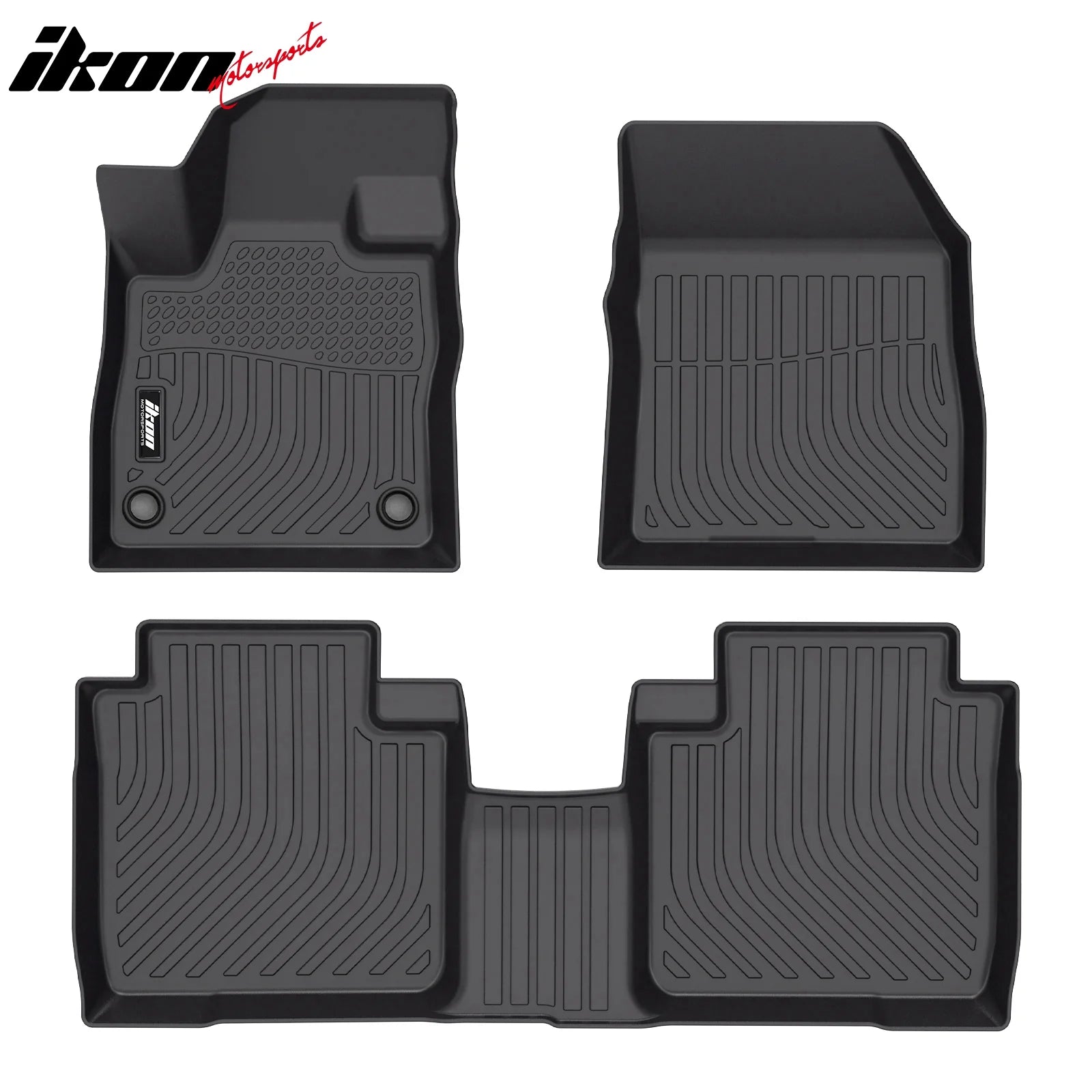 Custom Fit All-Weather Floor Mats for 2024-2025 Lincoln Nautilus & MKX - 3PC Set TPE Rubber Liners - Front & Rear Protection - Perfect for Winter Snow, Mud & Rain - Durable Car Interior Accessories