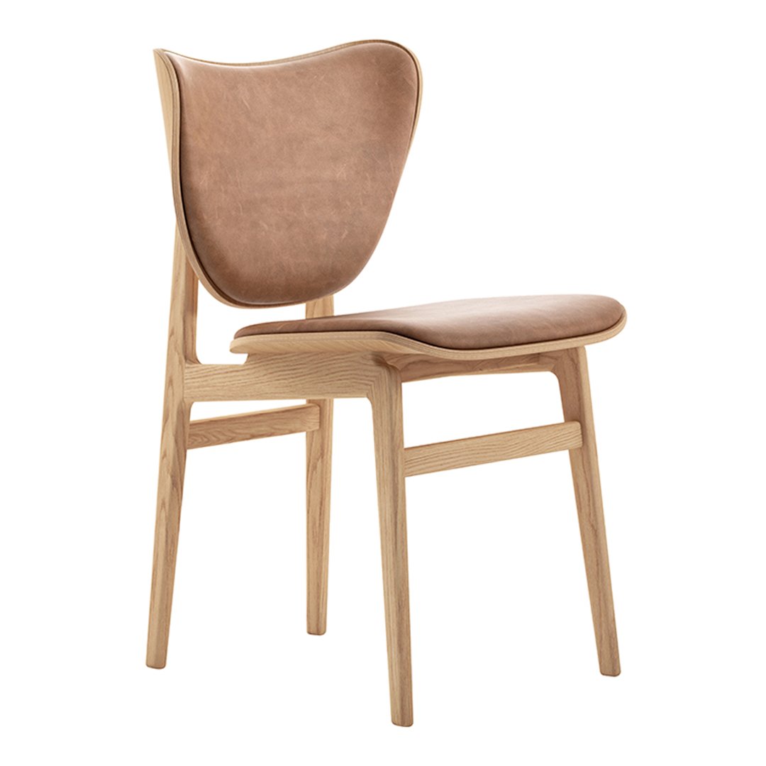 Elephant Upholstered Dining Chair - Modern Fabric Accent Chair for Kitchen, Dining Room & Home Office - Comfortable Seating with Stylish Design