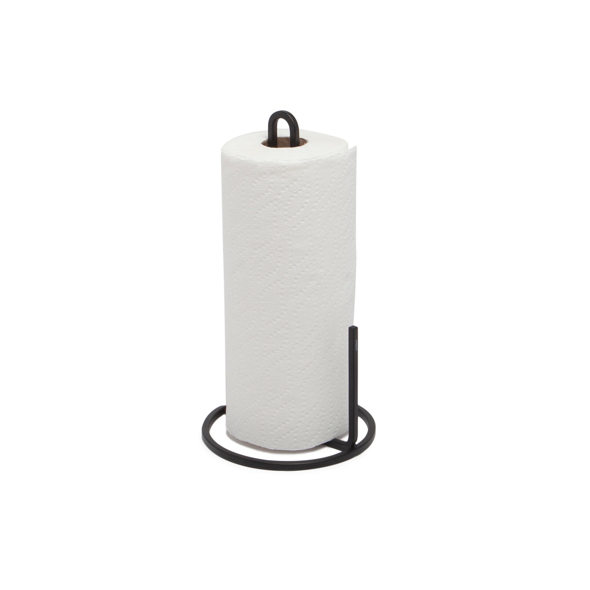 Stainless Steel Squire Paper Towel Holder - Wall Mount or Countertop, Rustproof & Durable for Kitchen, Bathroom, Office - Easy One-Hand Dispensing