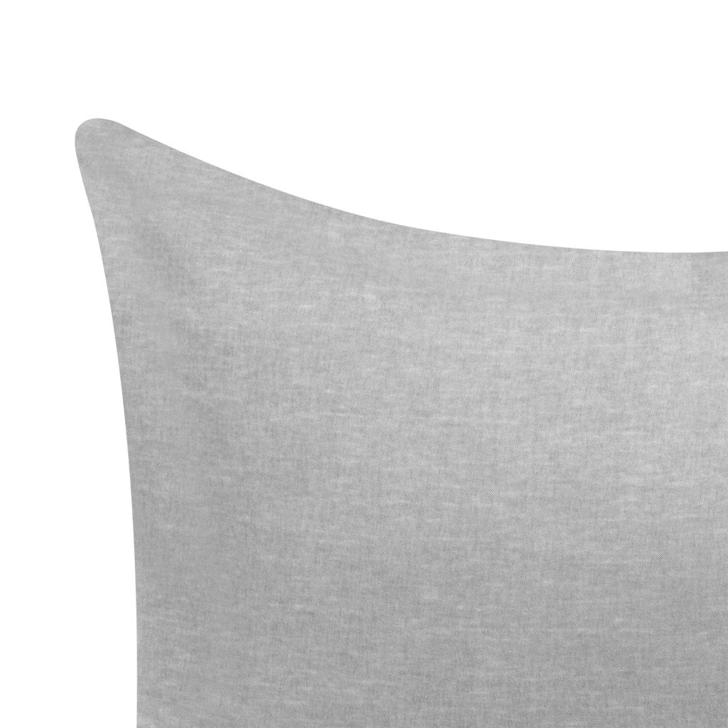 Premium Melange Flannel Cotton Two-Toned Brushed Pillowcases Set of 2 - Soft & Cozy for Winter Nights - Perfect for Bedroom, Guest Room & Home Decor