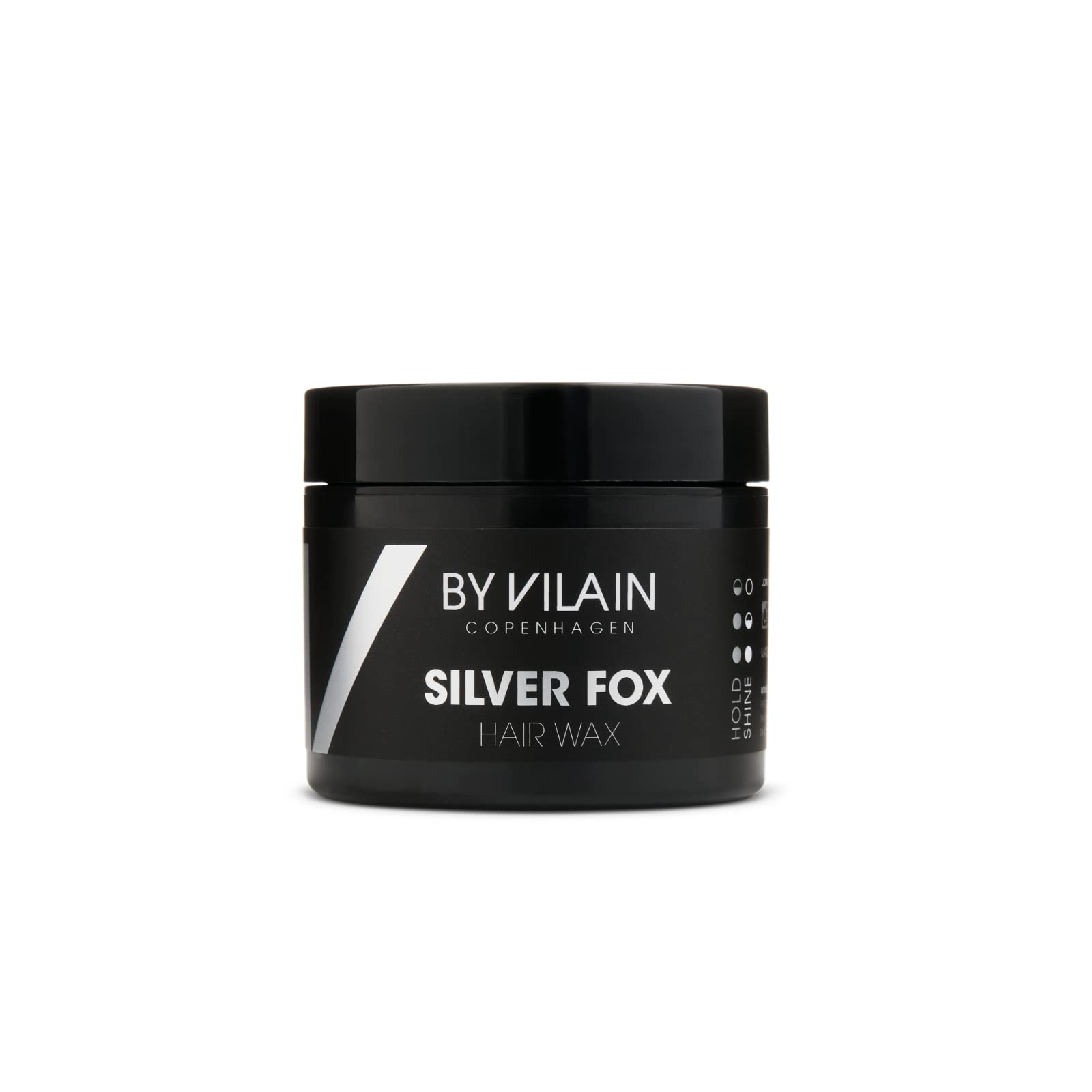 By Vilain Silver Fox Professional Hair Styling Wax 2.2oz - Strong Hold Matte Finish for Men's Hairstyles - Perfect for Pompadour, Quiff & Undercut Styles