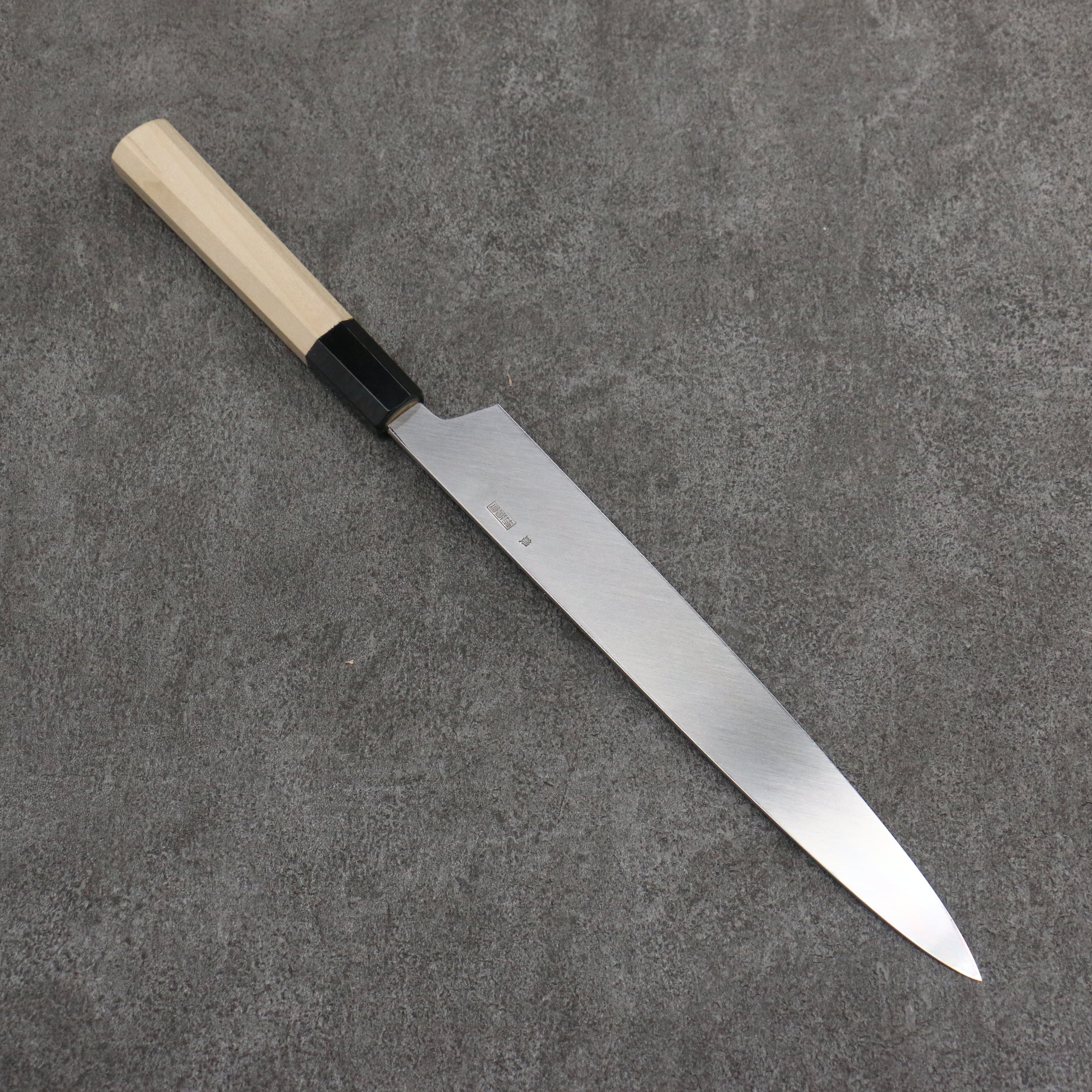 Premium Kikuzuki Silver Steel No.3 Yanagiba Sushi Knife 240mm with Magnolia Wood Handle - Professional Japanese Sashimi & Sushi Preparation Tool for Chefs & Home Cooks