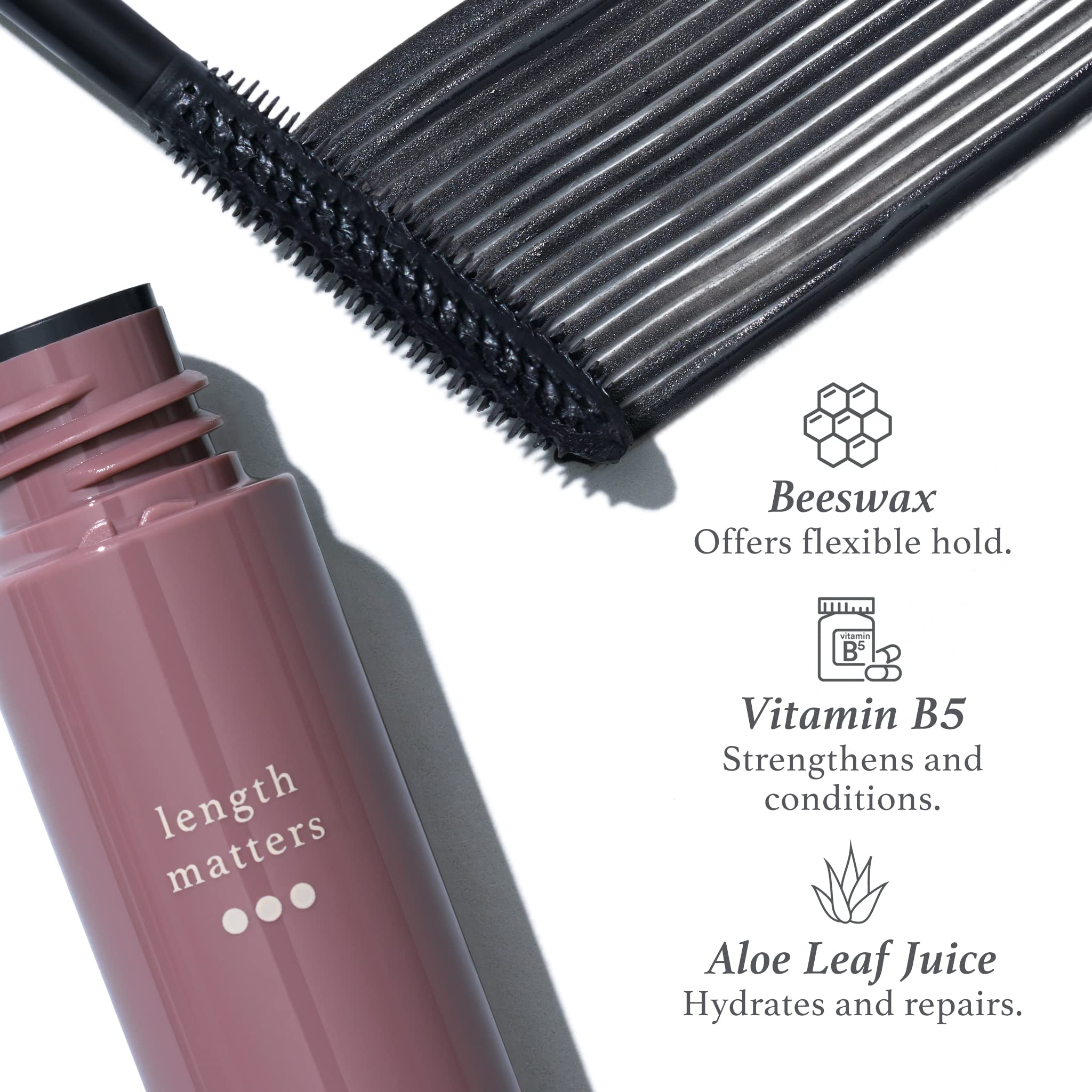 Julep Length Matters Buildable Lengthening Lash Mascara - Black (0.34 Fl Oz) | Volumizing & Defining for Natural or Dramatic Looks | Perfect for Daytime Office Wear or Evening Events
