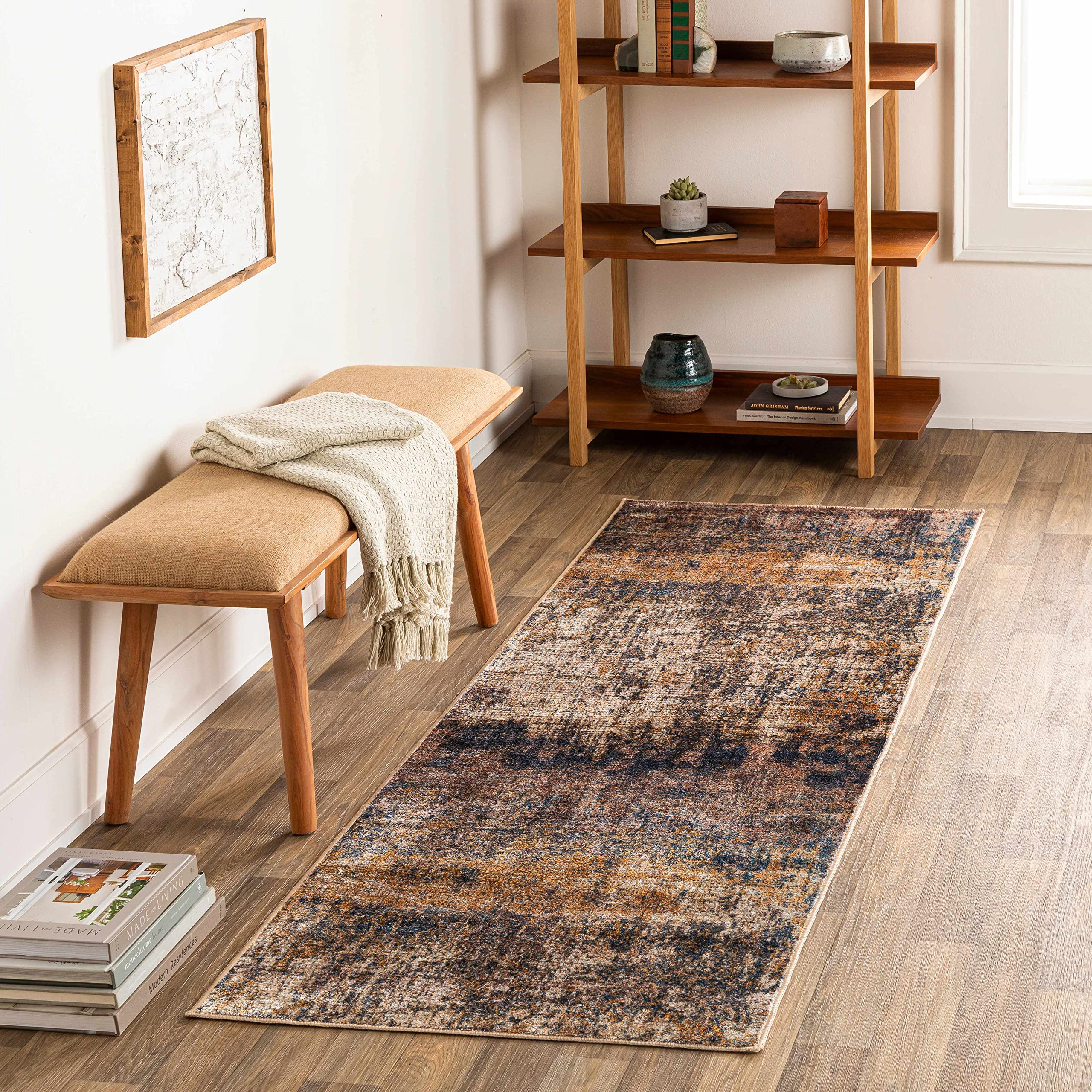 Machine Washable Hauteloom Bantuanon Area Rug - Brown & Red 8'10