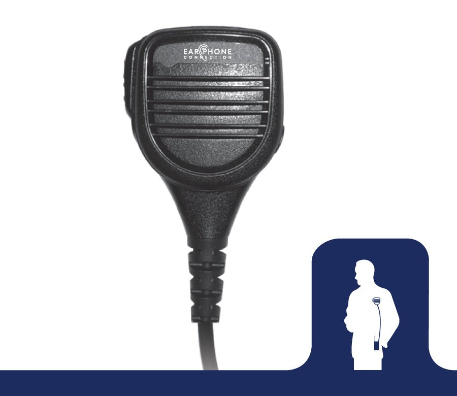 EP2133EC Rhino Speaker Microphone - Compatible with HT Series Two-Way Radios - Perfect for Outdoor Adventures, Construction Sites & Security Teams