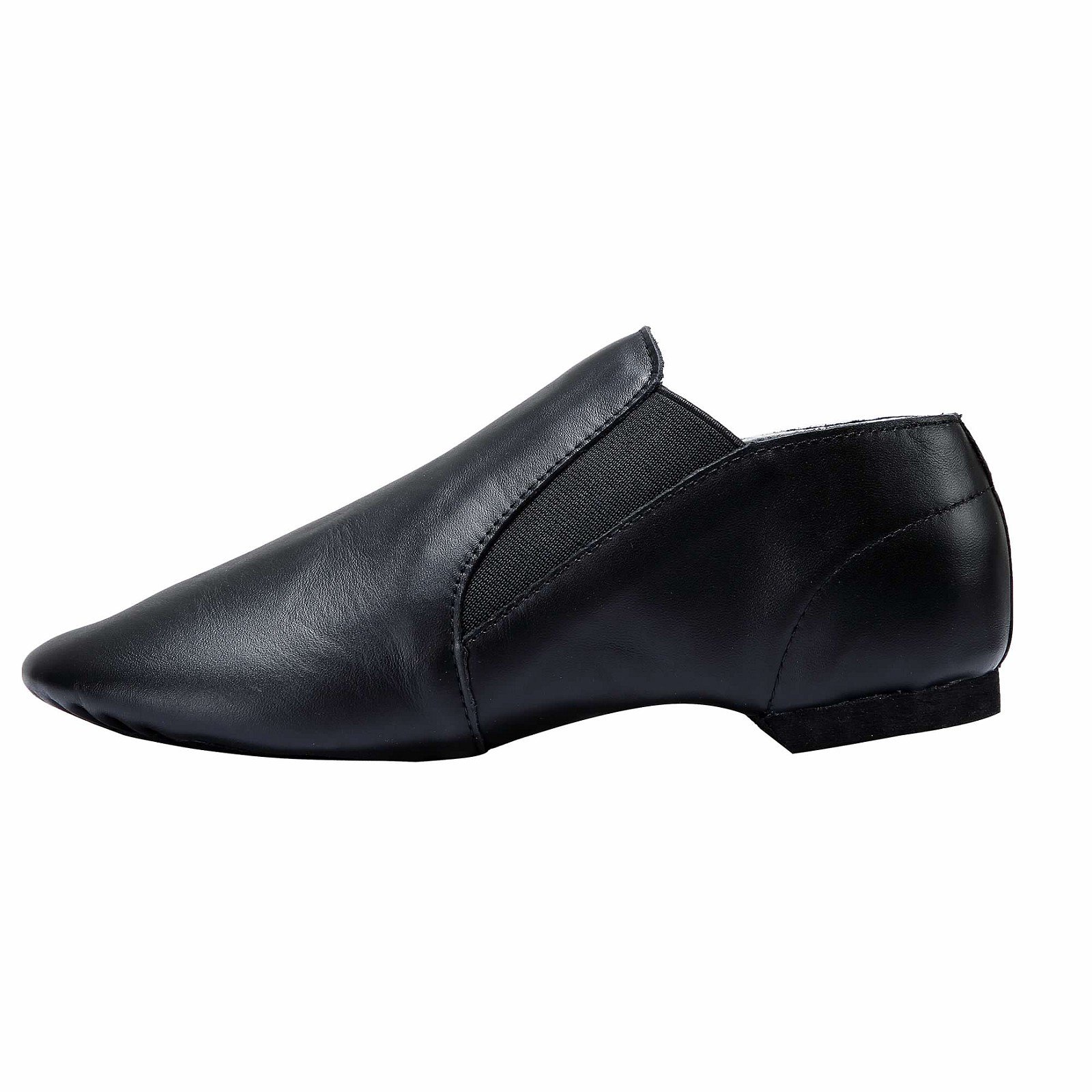 Dynadans Unisex Leather Jazz Dance Shoes - Slip-On Design with Elastic for Women & Men - Ideal for Ballet, Jazz, Swing, Ballroom, Salsa & Contemporary Dance
