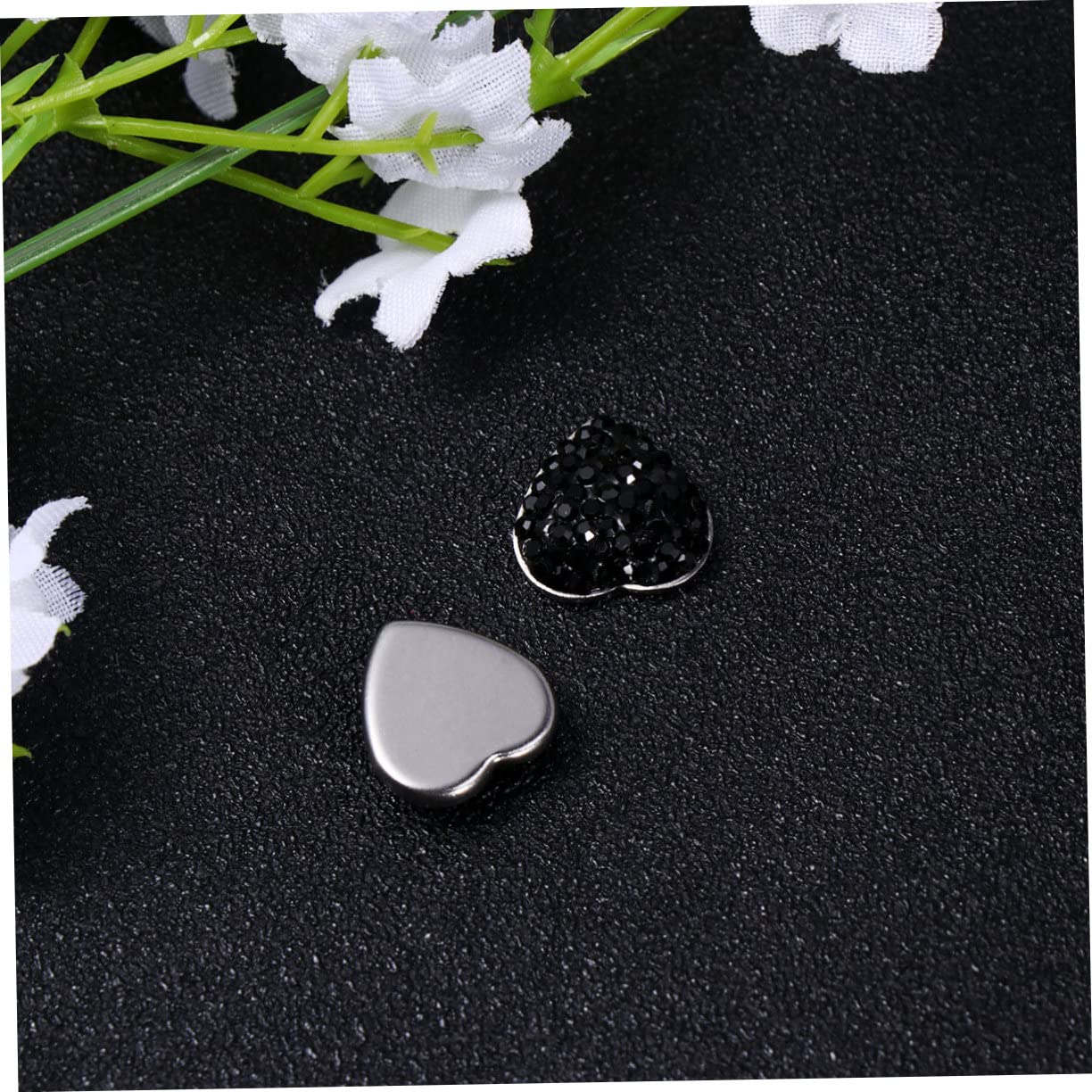 EXCLUZO 6 Pcs Scrapbook Embellishments - DIY Dashboard Decorations, Nail Art Decals, Rhinestone Stickers for Crafts, Flatback Heart Car Decor - Perfect for Scrapbooking, Card Making, and Home Decoration