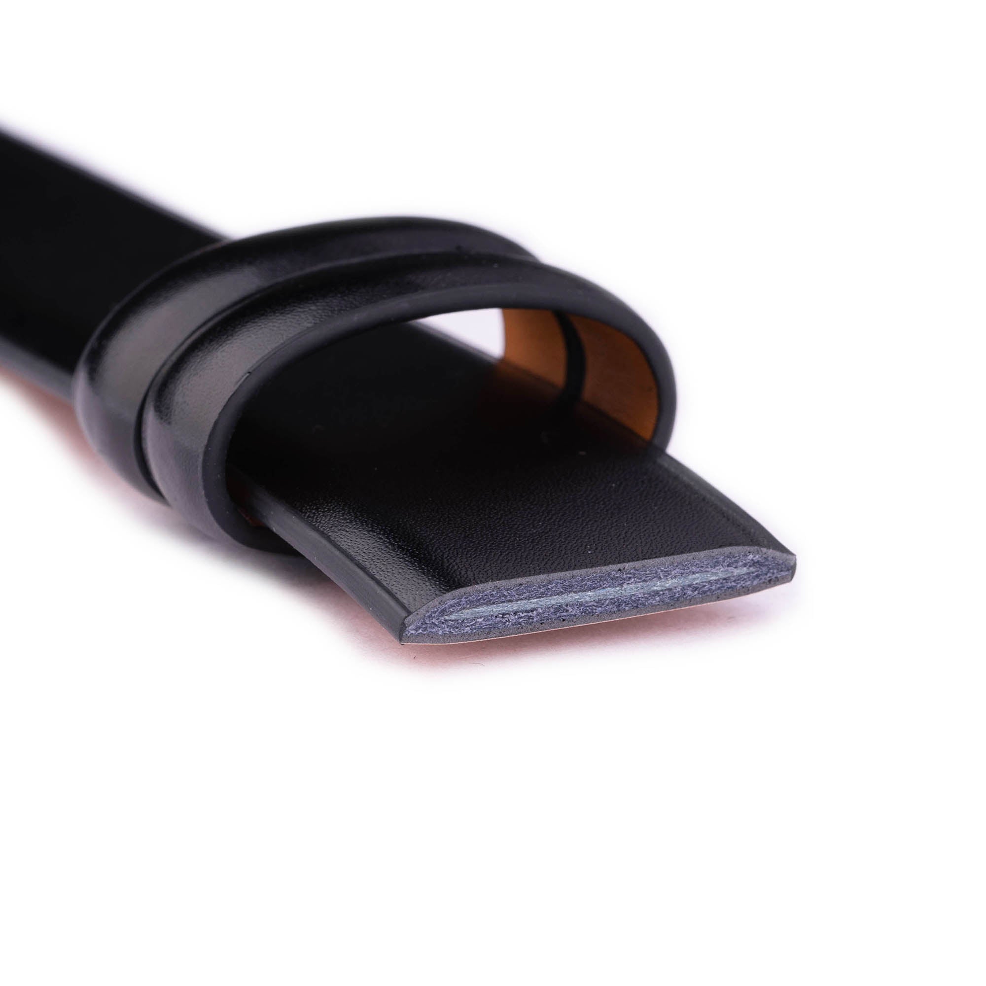 Men's Reversible Black & Beige Genuine Leather Belt Strap - 3.5cm Width - Compatible with Montblanc Buckles - Replacement Dress Belt for Business & Casual Wear