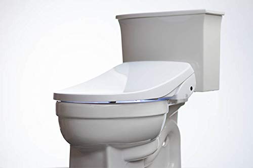 ALPHA BIDET GXR Wave Bidet Toilet Seat - Round White | Powerful Spray & Remote Control | Stainless Steel Nozzle | Slim Design | LED Nightlight | Warm Air Dryer | Oscillation & Pulse Functions | Perfect for Modern Bathrooms & Elderly Comfort