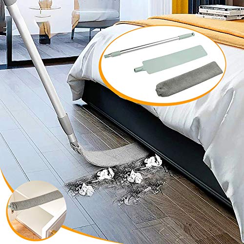 Removable & Washable Telescopic Microfiber Dust Collector - Bendable Extendable Gap Duster Brush for Home, Bedroom, Kitchen Cleaning | Perfect for Hard-to-Reach Corners, Ceiling Fans & Window Tracks