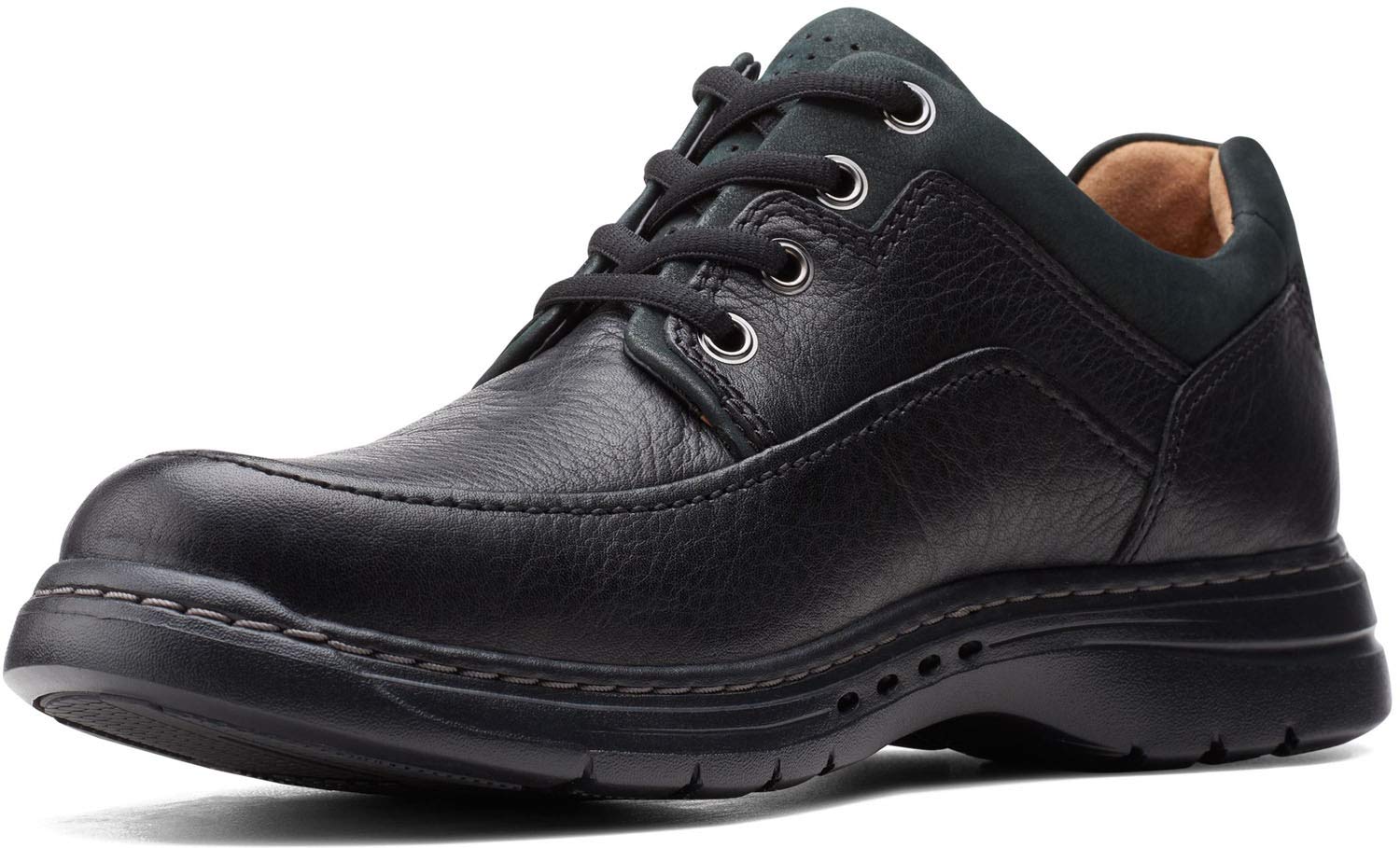 Clarks Un Brawley Men's Lace-Up Leather Dress Shoes – Comfortable & Stylish for Office, Business & Formal Occasions