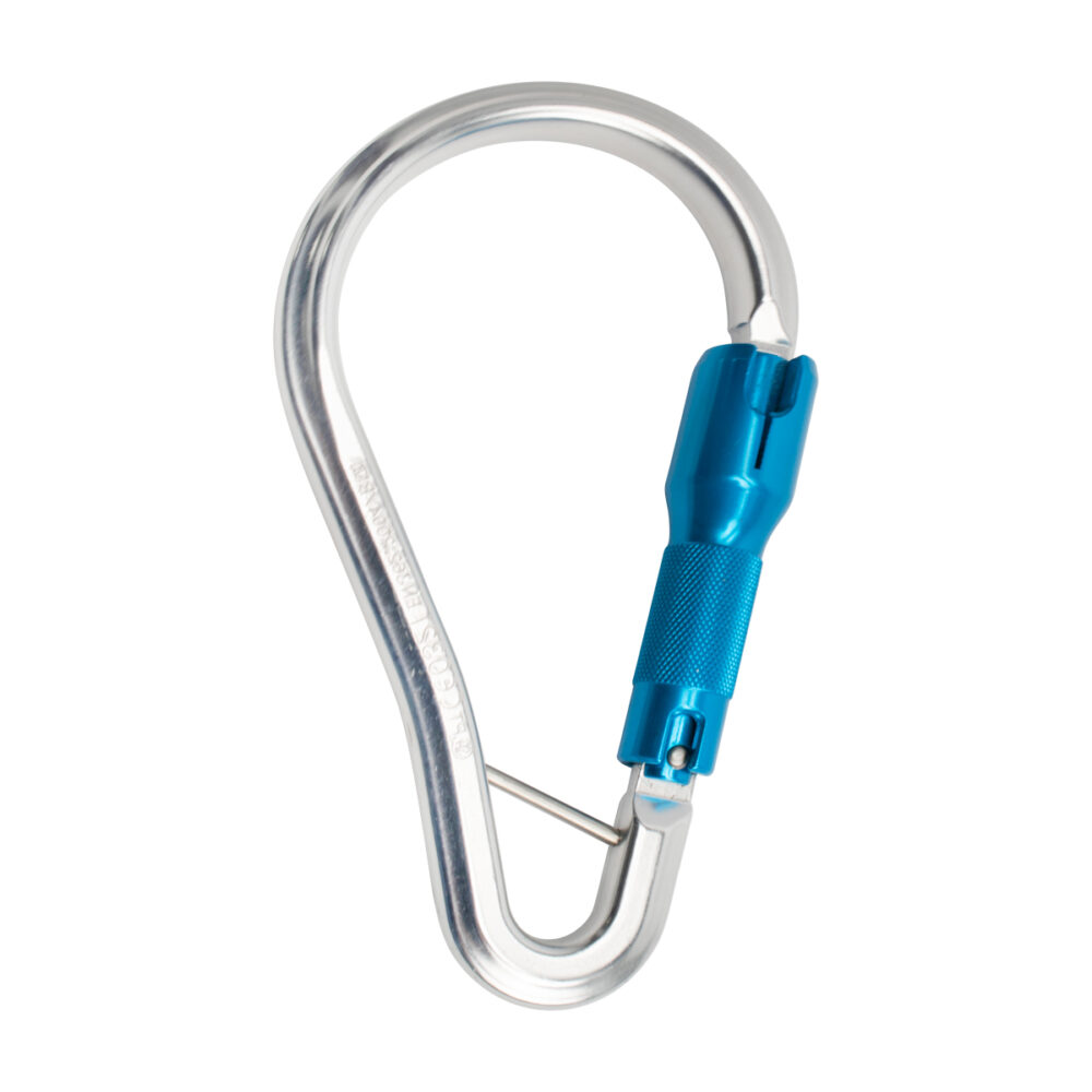 Premium Aluminum Boa Carabiner with Captive Pin - Heavy Duty Climbing Gear for Outdoor Adventures, Hiking, Camping & Rock Climbing